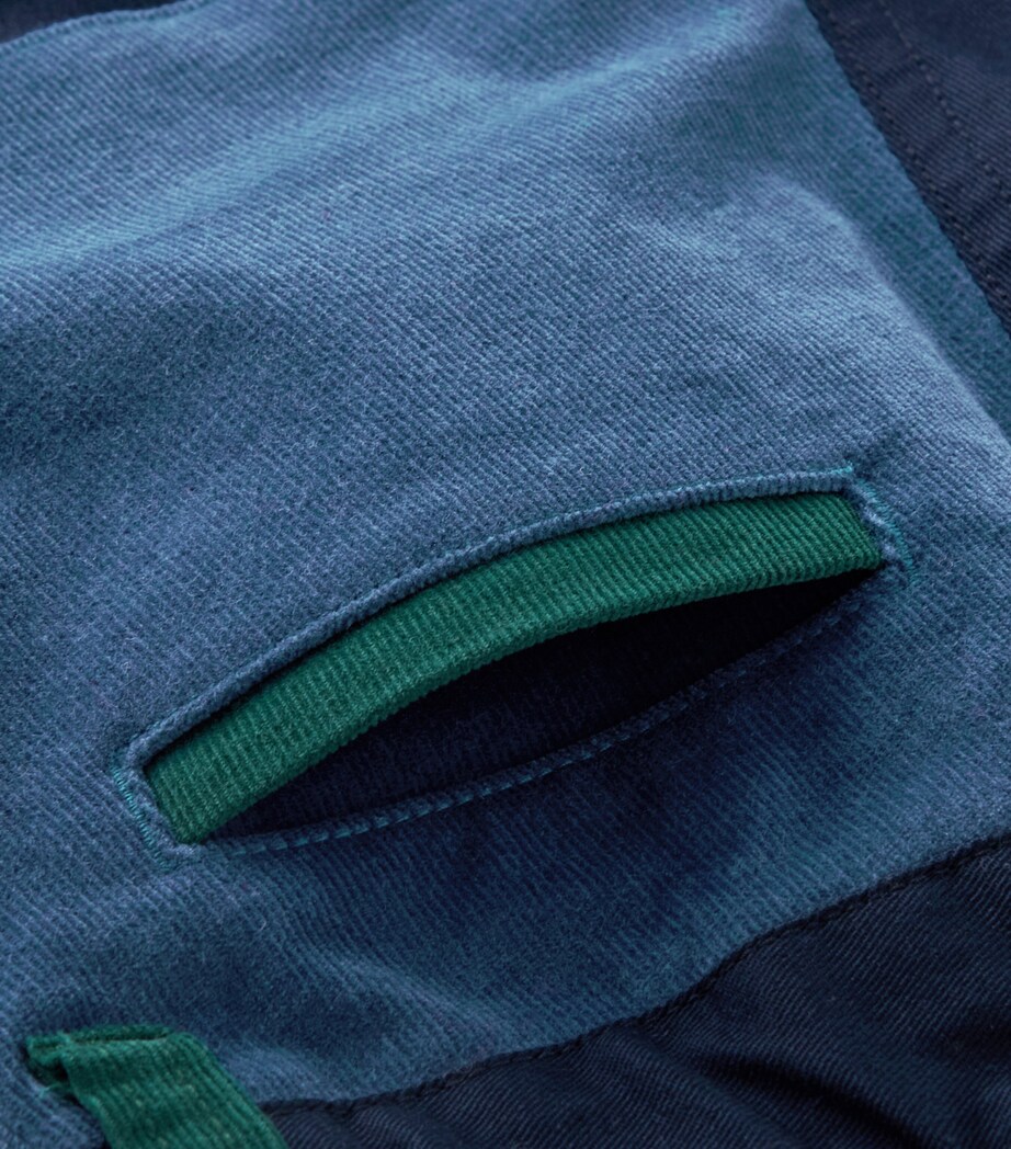 Cotton-Blend Patchwork Embroidered Trousers (2-5 Years) 3 Image 5