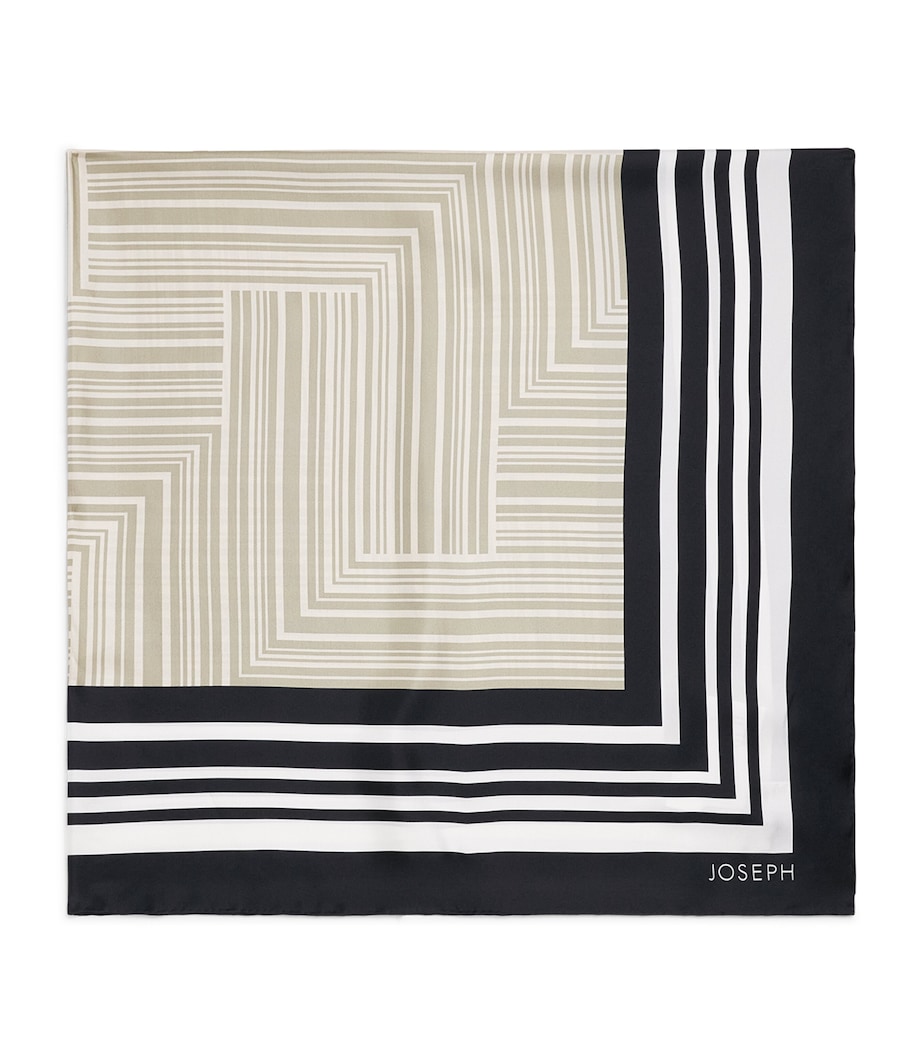 Joseph Large Silk Nixie Scarf Sandstone/dark Image 1