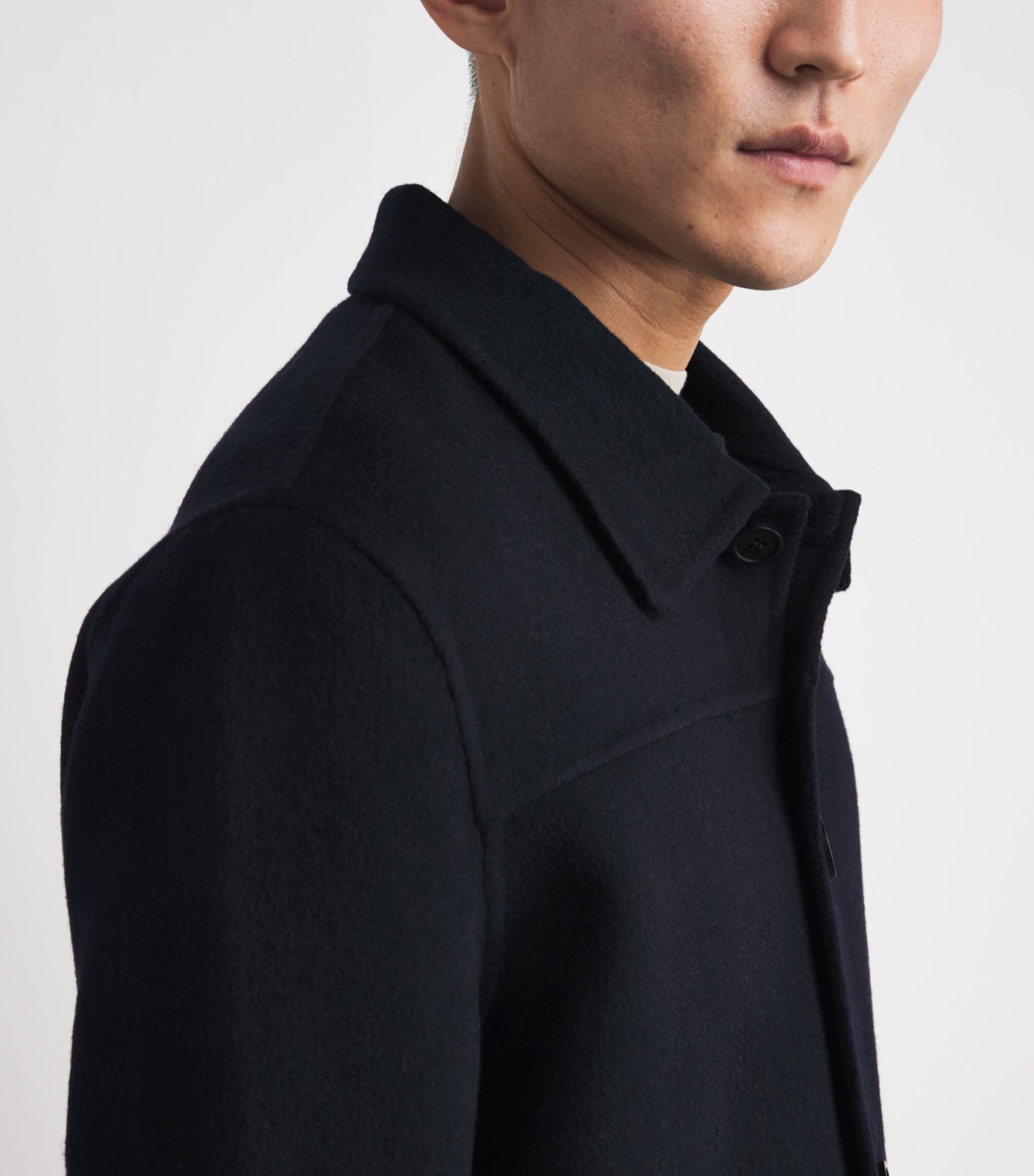 Double-Face Wool Worker Jacket NAVY BLUE Image 6