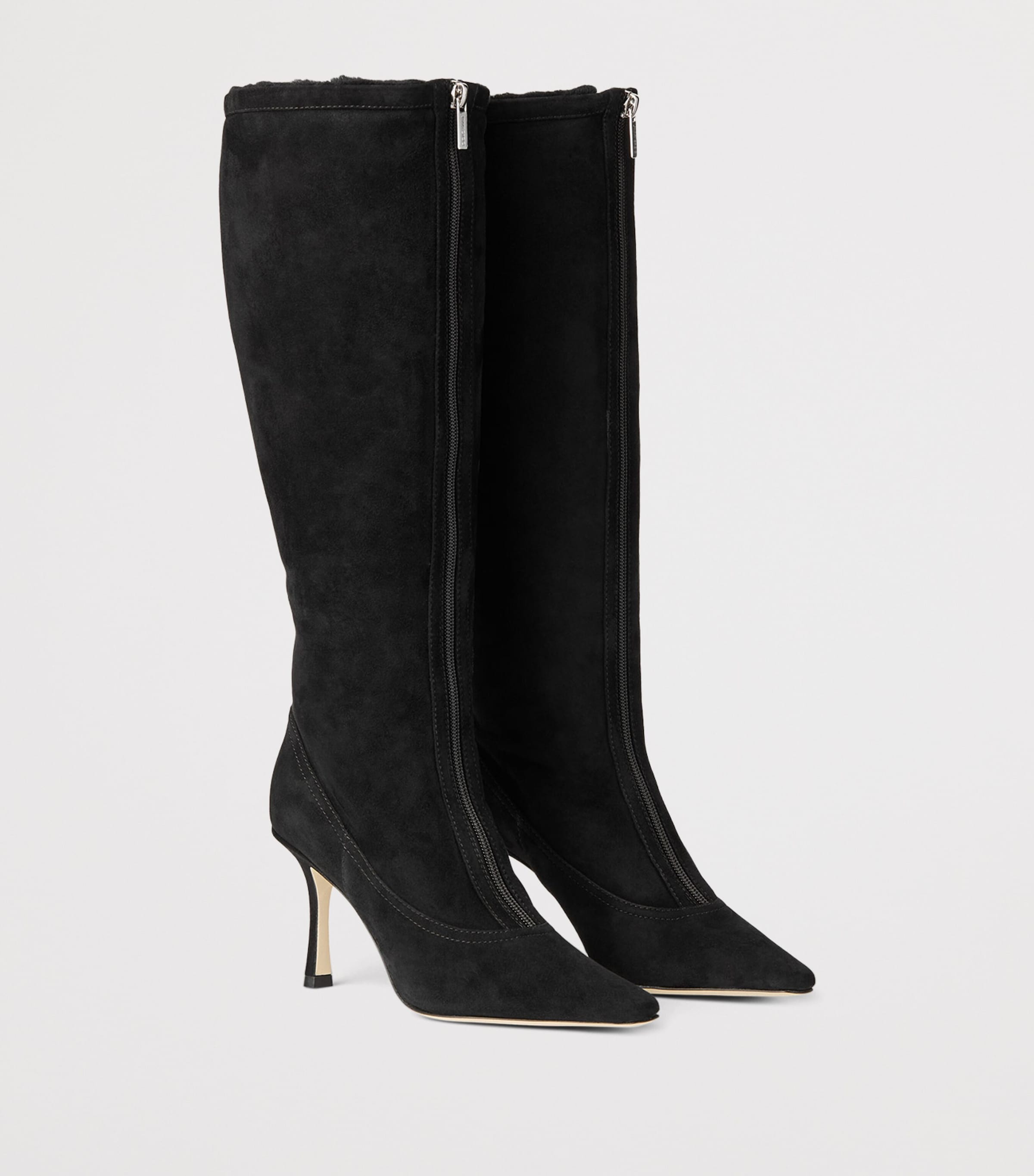 Jimmy Choo Jozi 85 Suede Knee-High Boots Black/black Image 2
