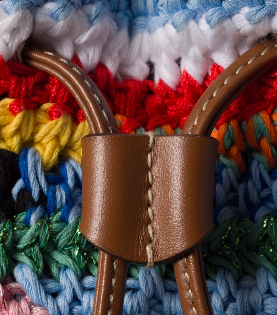 Miu Miu Leather-Crochet Top-Handle Bag Image 2