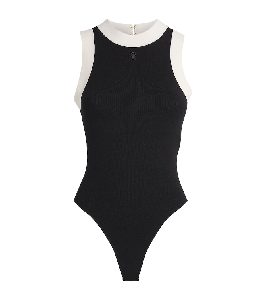 Knitted Bodysuit BLACK Image 1