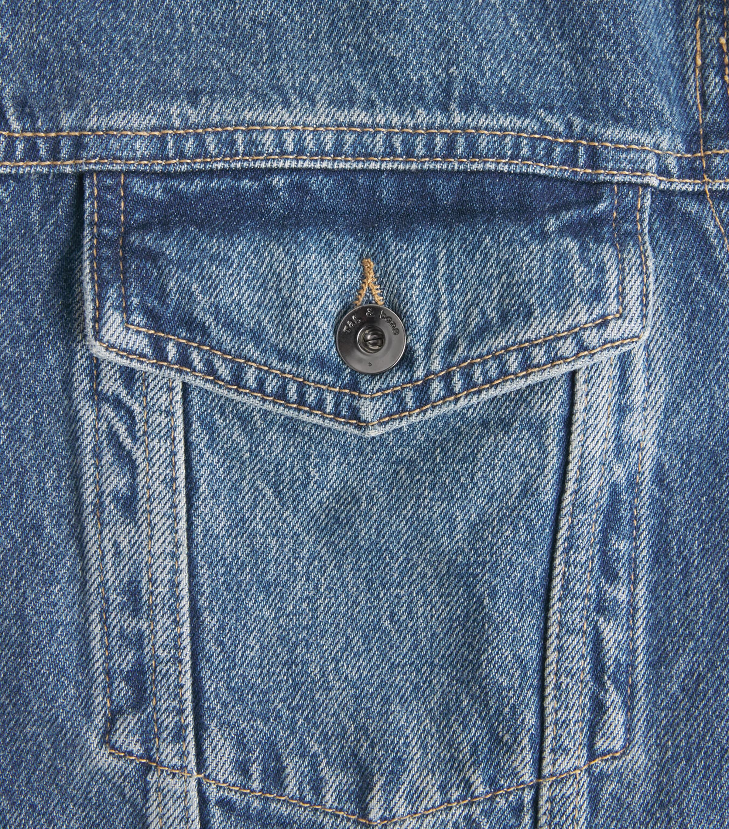 Rag & Bone Mens Denim Trucker Jacket Tudor Image 6