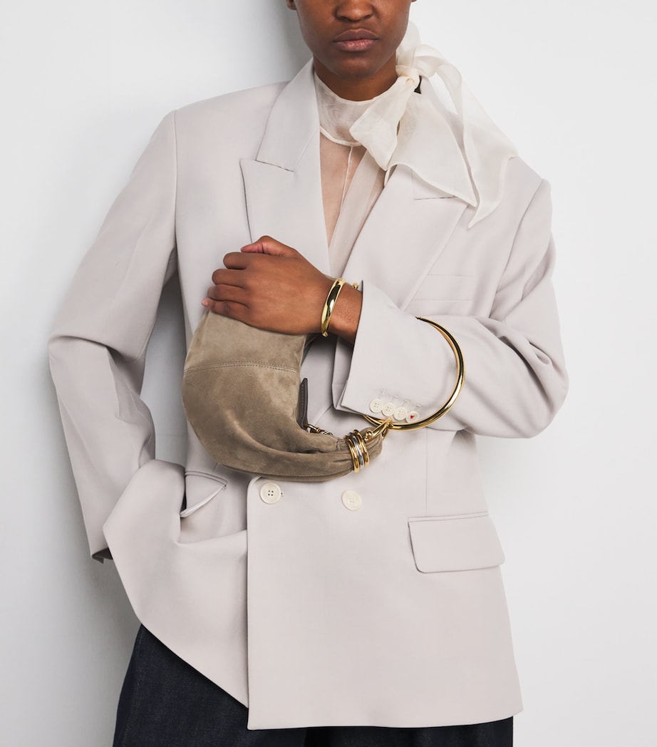 Mini Suede Bracelet Hobo Bag FLANNEL GREY Image 2