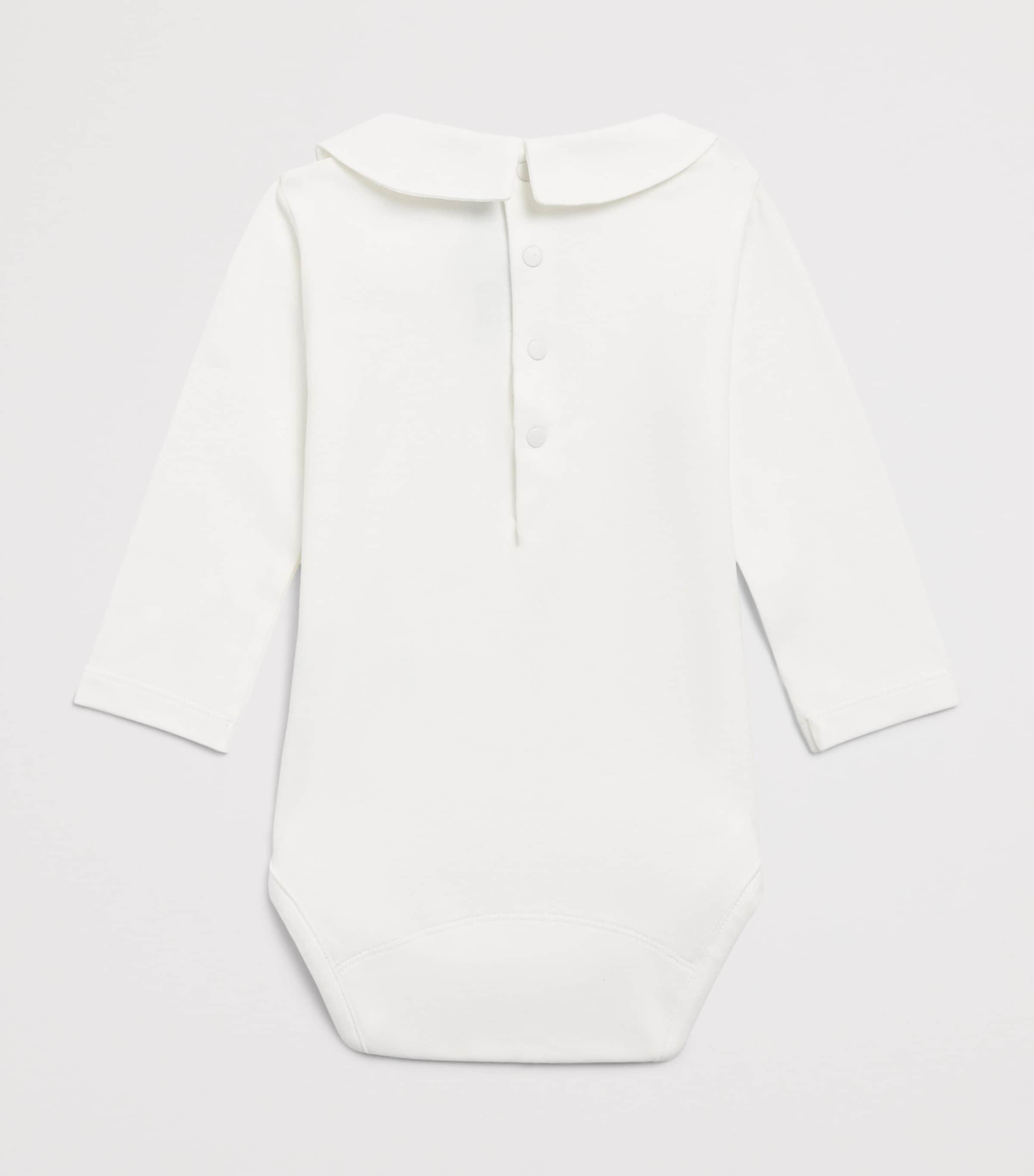 Tartine et Chocolat Stretch-Cotton Embroidered Bodysuit (1-36 Months) Horizon Image 2