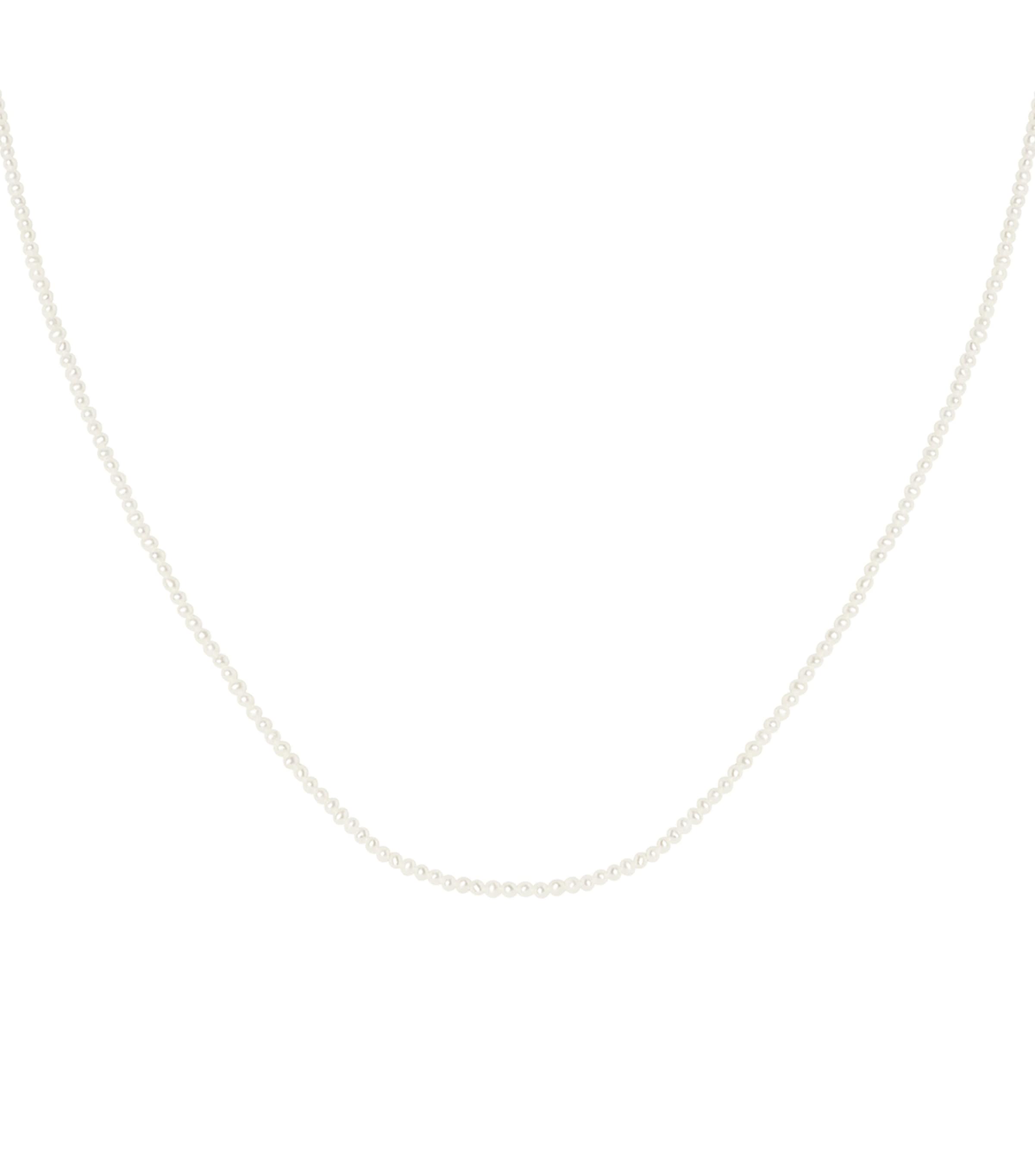 Astrid & Miyu Gold and Pearl Necklace Gold Image 1