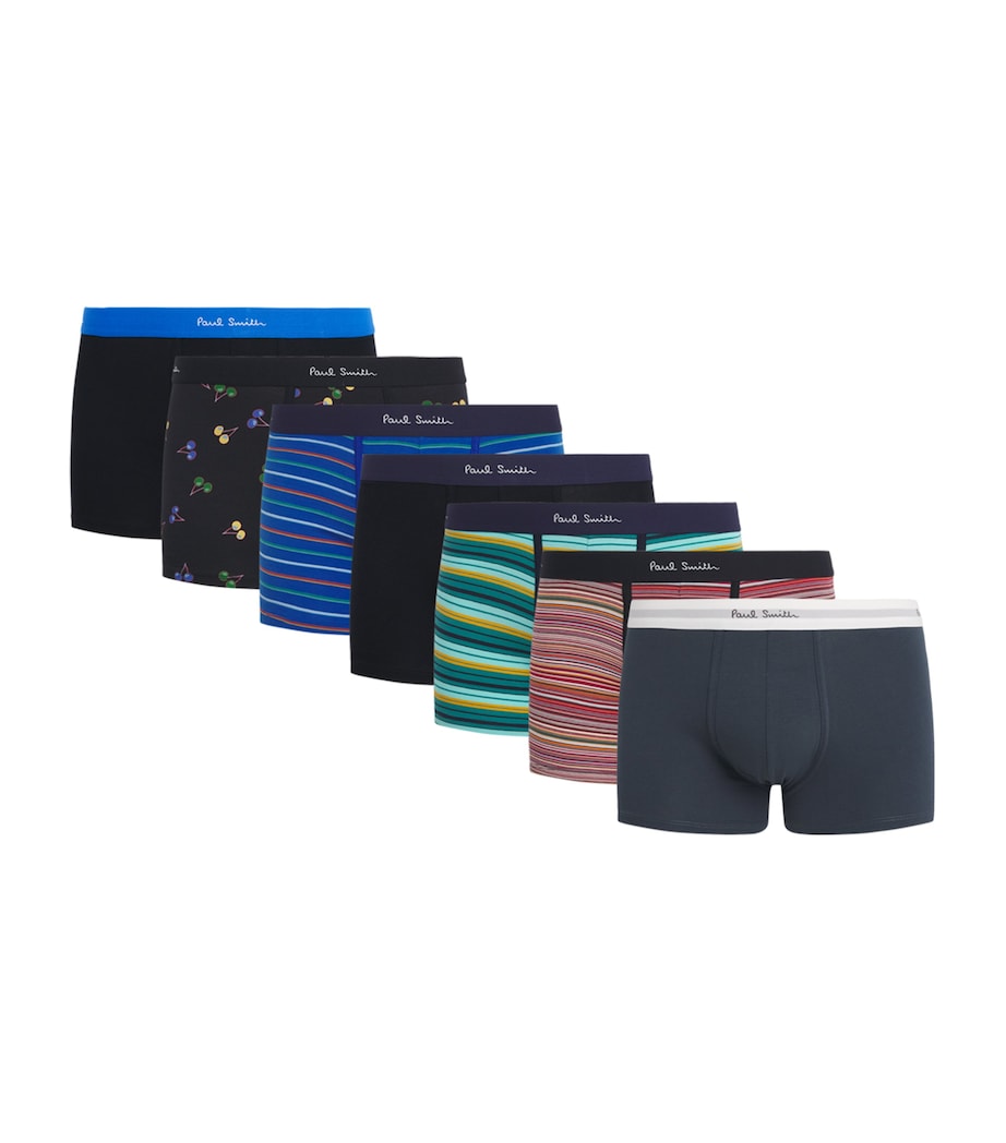 Paul Smith Mens Stretch-Organic Cotton Trunks (Pack of 7) Plate Image 1