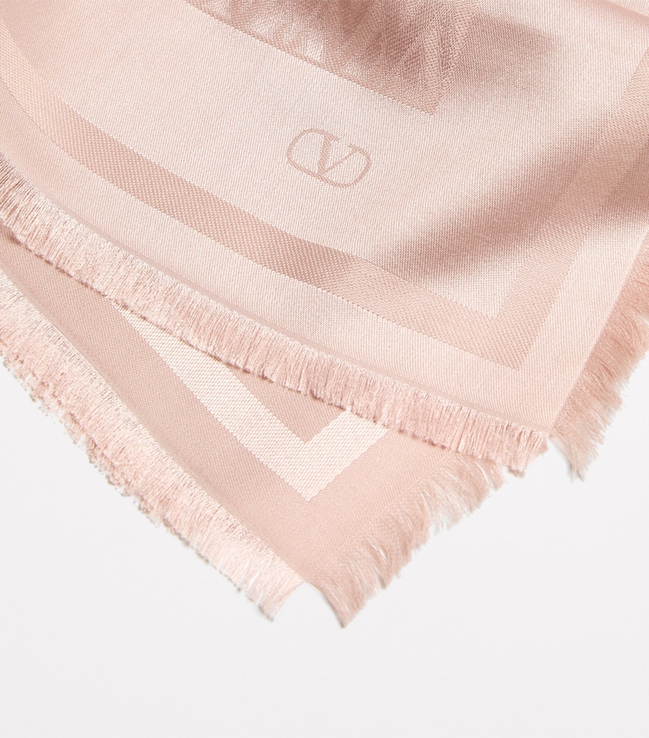 Silk-Wool Toute La V Shawl 0LZ Image 3