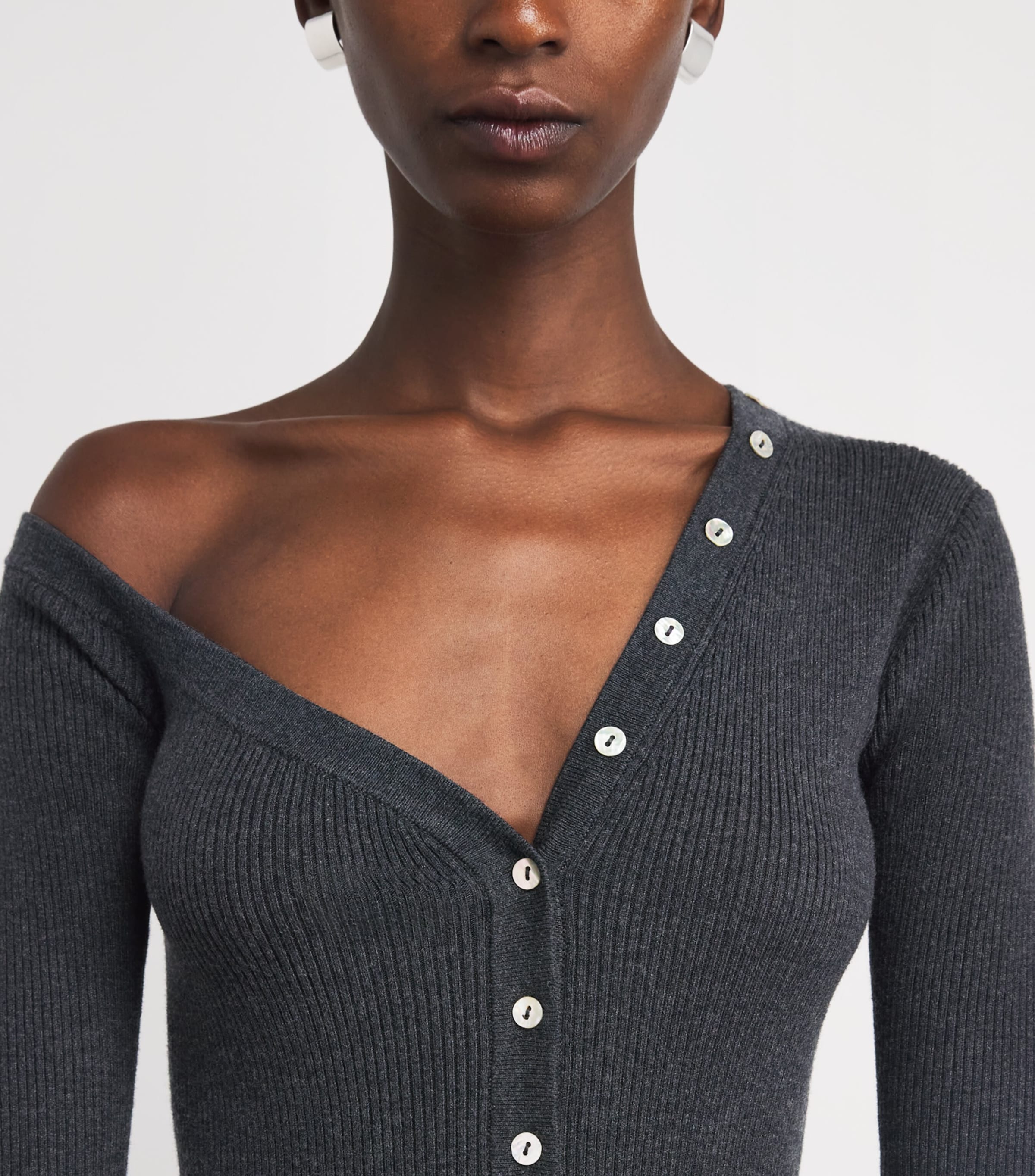 Wool-Blend Craftsman Midi Dress NOCTURNE Image 4