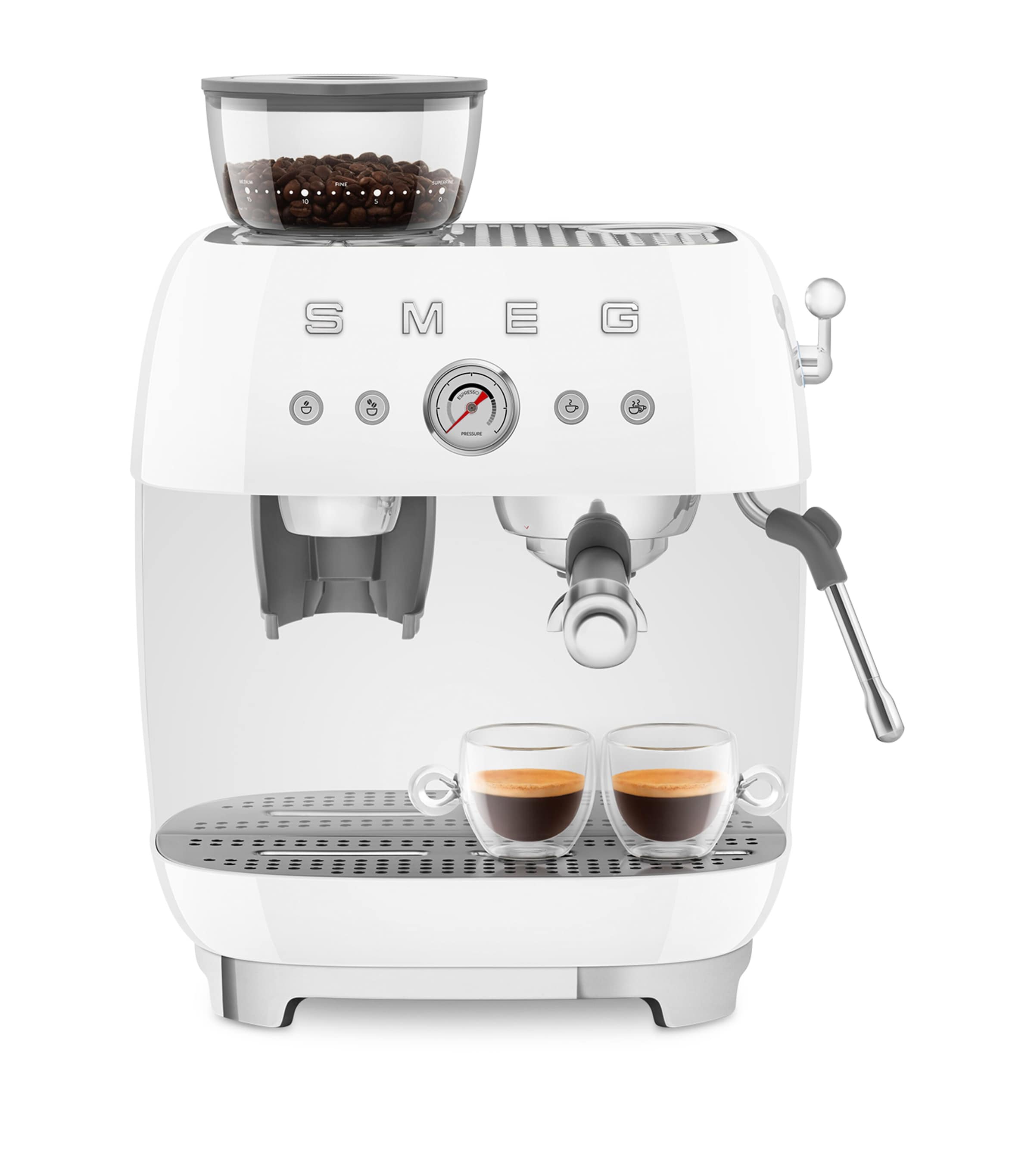 Smeg Egf03cruk Espresso Coffee Machine With Grinder