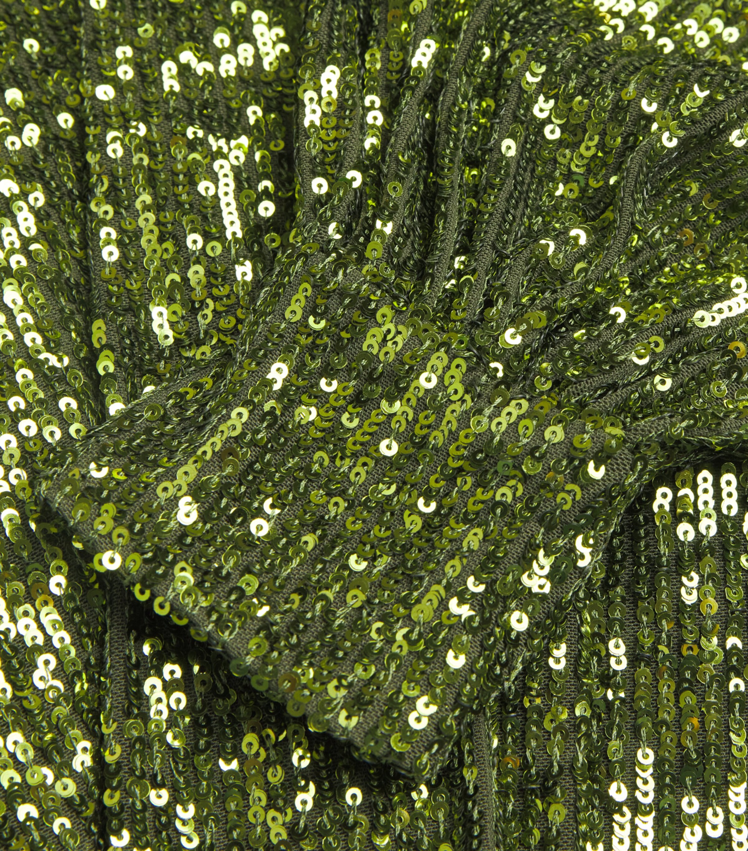 Draped Sequin Top P055 BEETLE GREEN Image 5