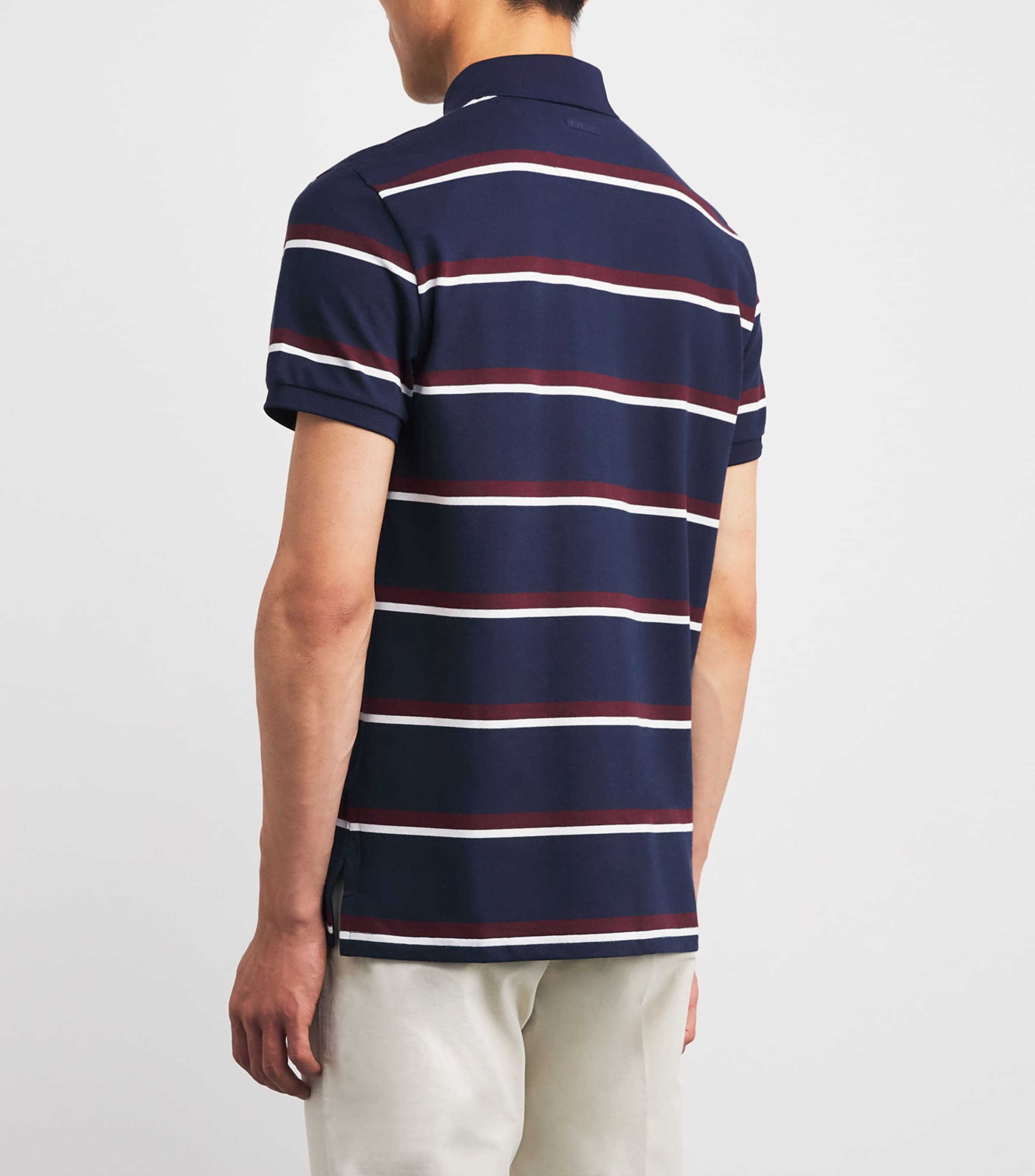 Cotton-Blend Tailored Performance Polo Shirt REFINED NAVY MULTI Image 4