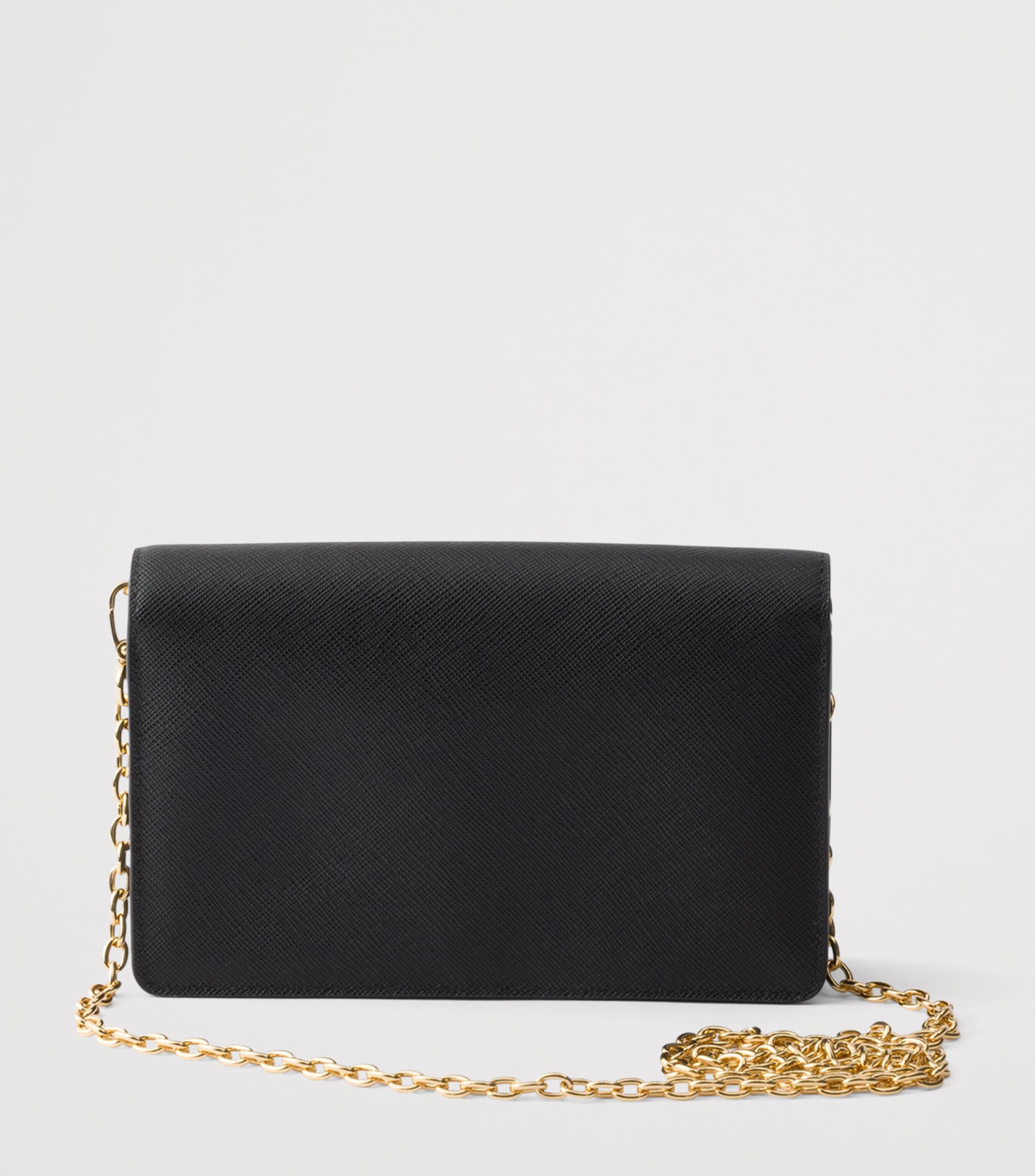 Prada Mini Saffiano Leather Cross-Body Bag Black Image 3