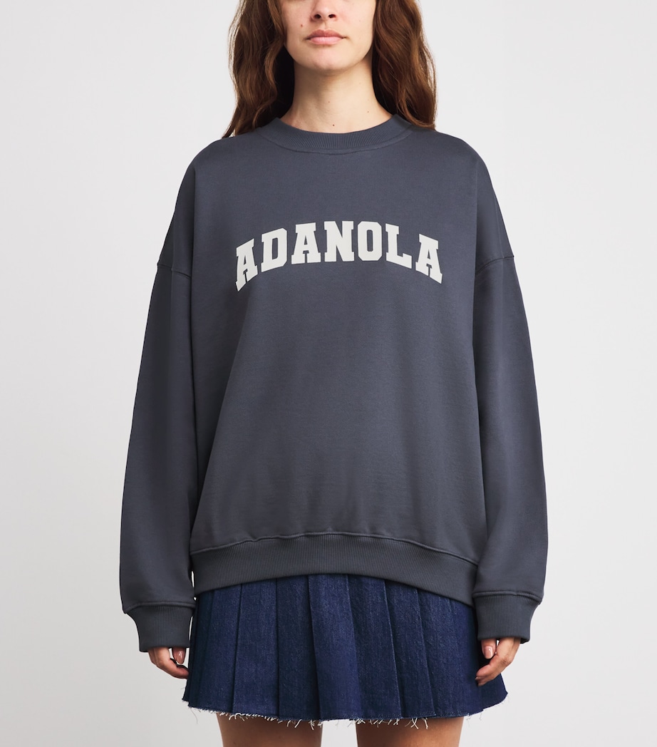Oversized Varsity Sweatshirt MIDNIGHT BLUE Image 3
