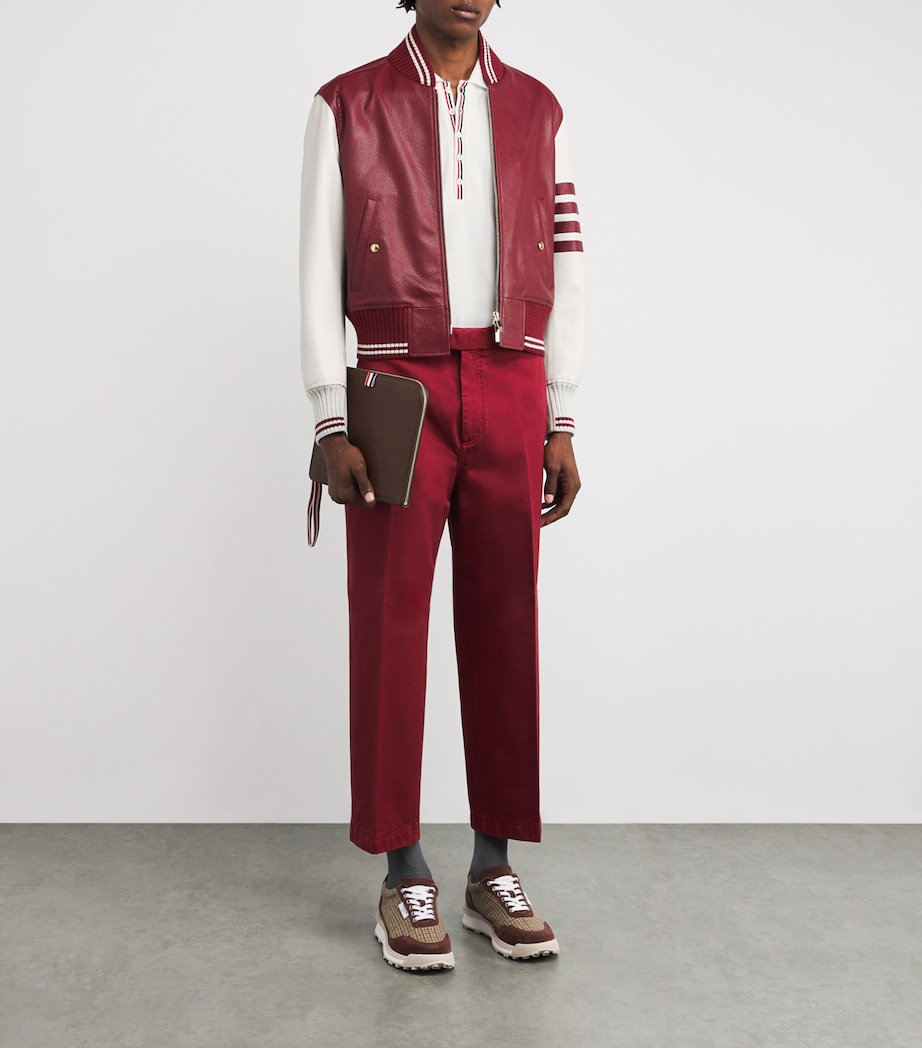 Cotton Rib-Cuff Polo Shirt NATURAL WHITE Image 2