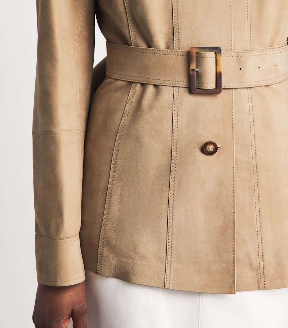 Suede Belted Jacket OAT Image 3