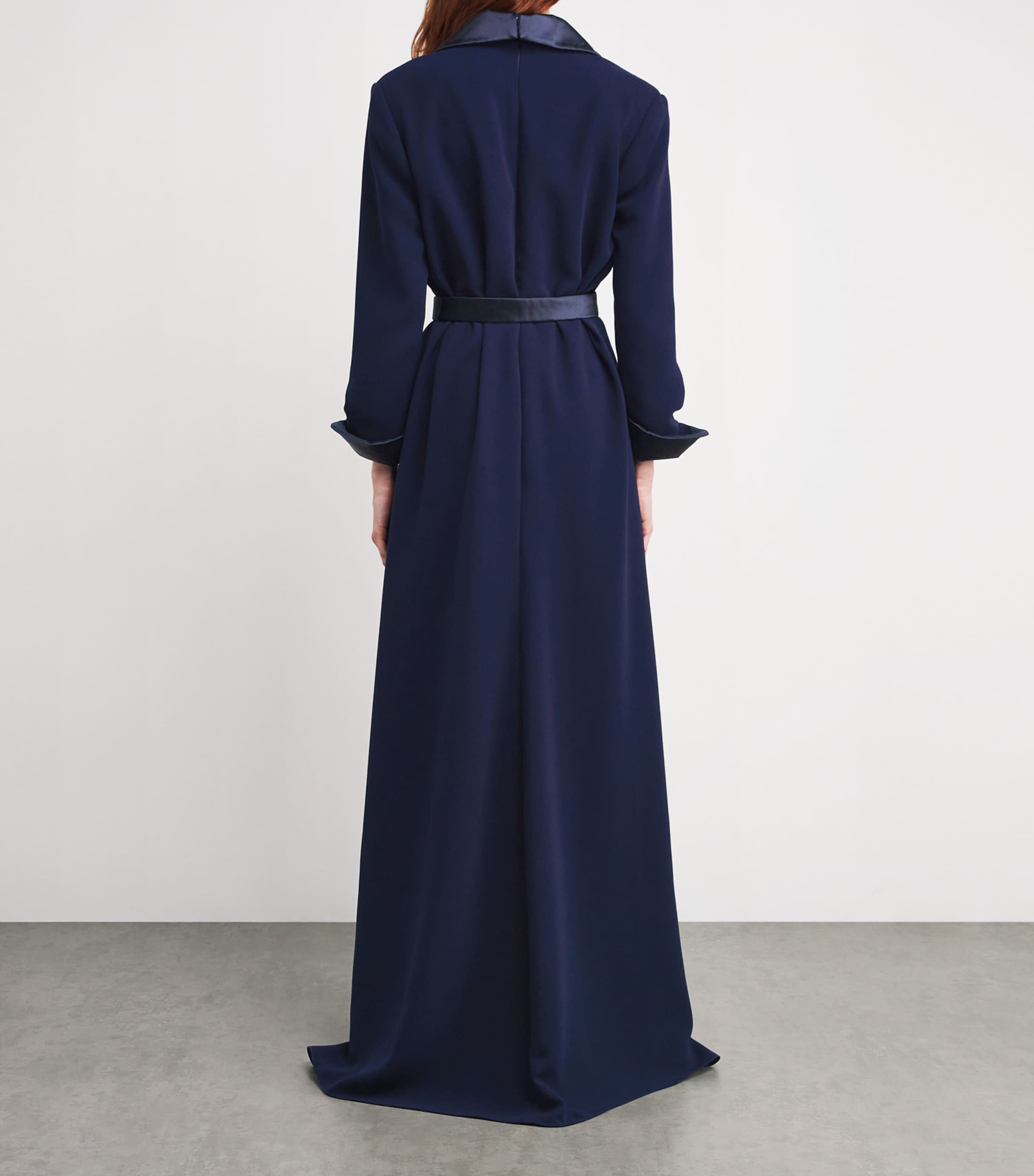 Crepe Belted Gown 39/NIGHT BLUE Image 3