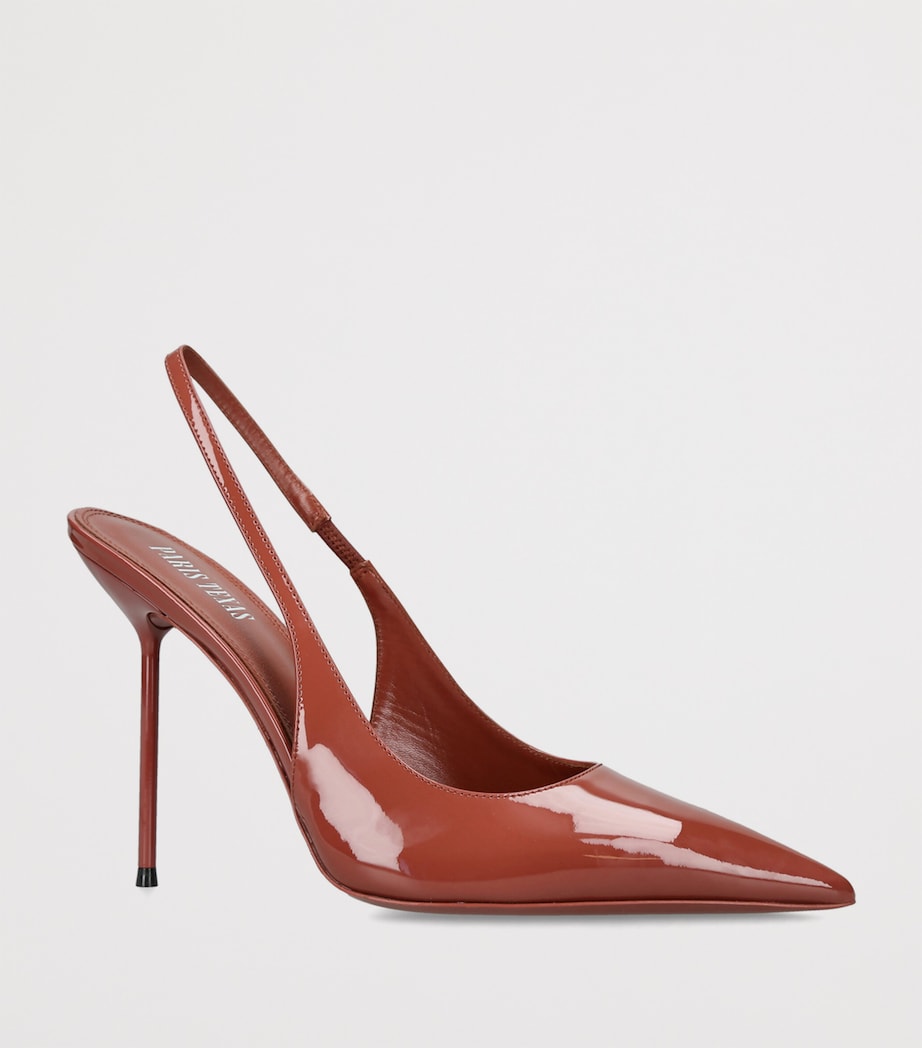 Paris Texas Patent Leather Lidia Slingback Pumps 105 Pink Image 3
