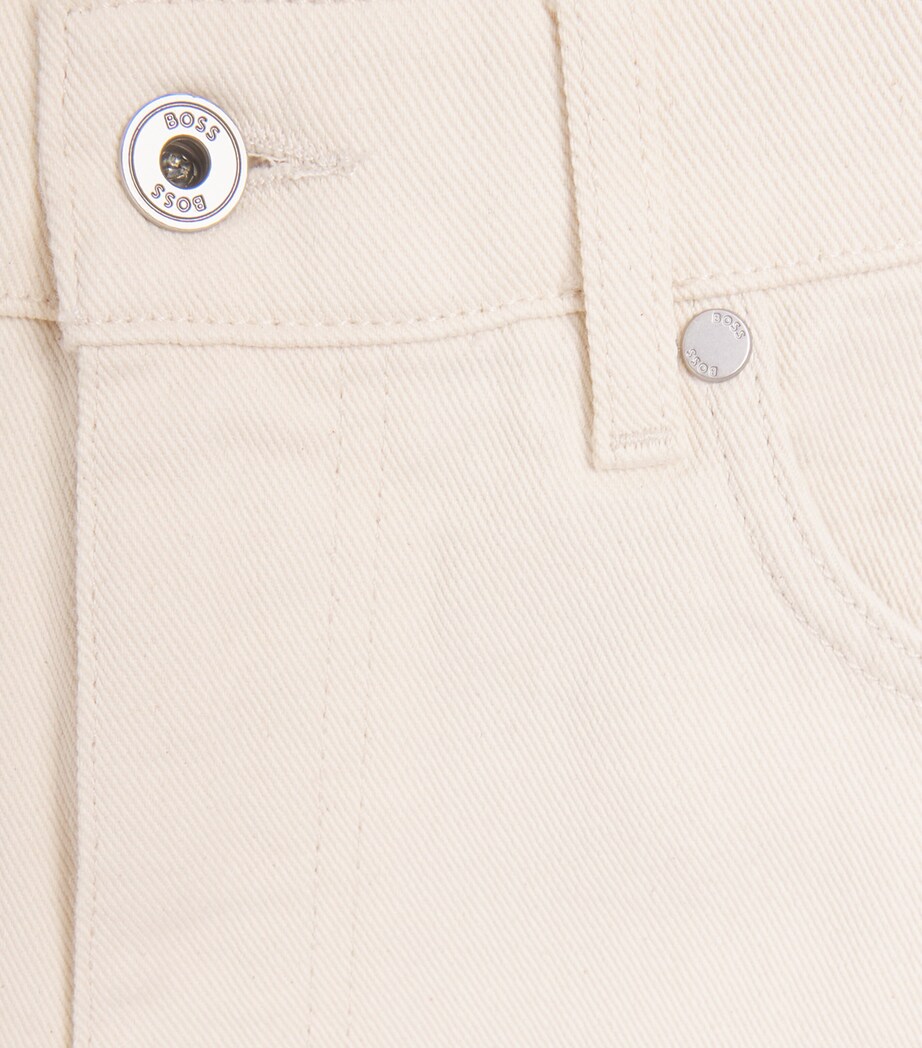 BOSS Mens Slim-Fit Jeans Open White Image 6