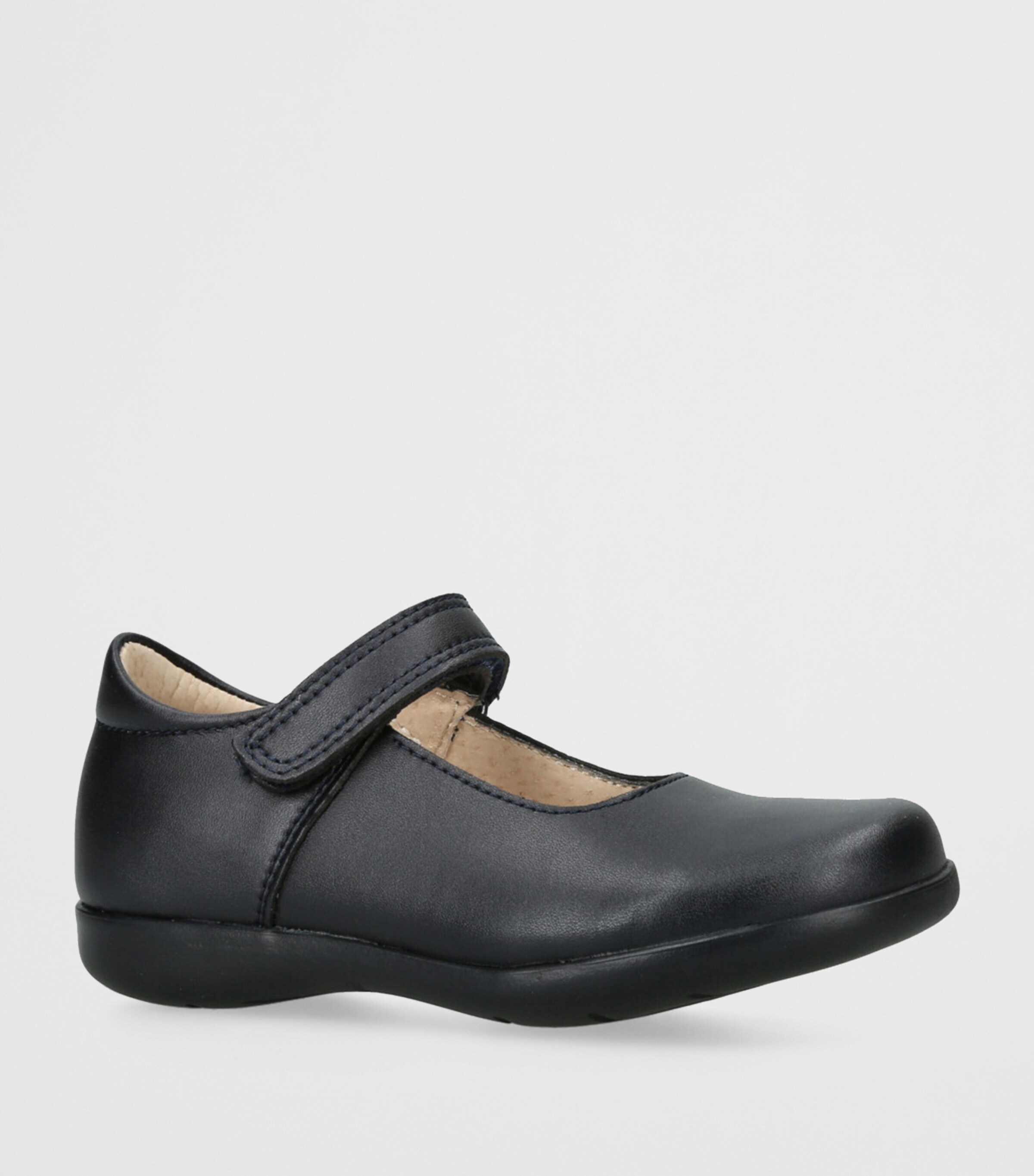 Leather Emily School Shoes NAVY Image 3