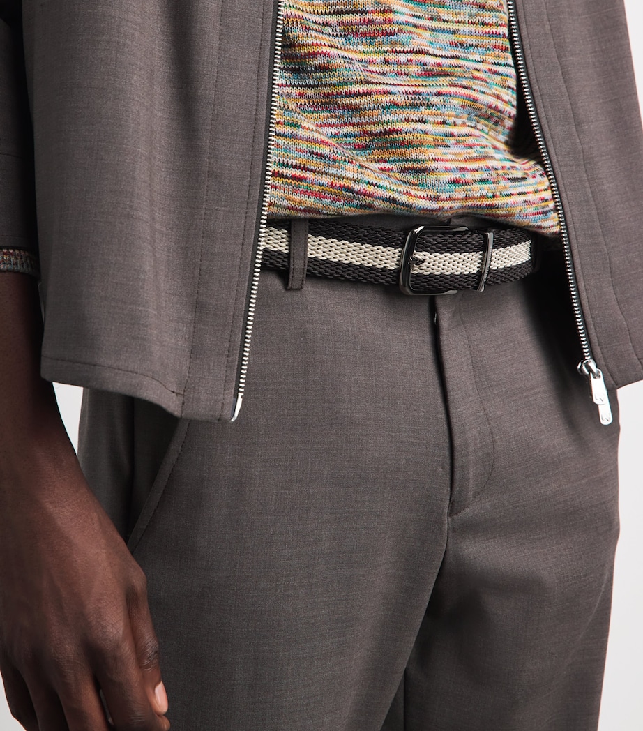 Paul & Shark Cotton Woven Reversible Belt Marrone Beige Image 2