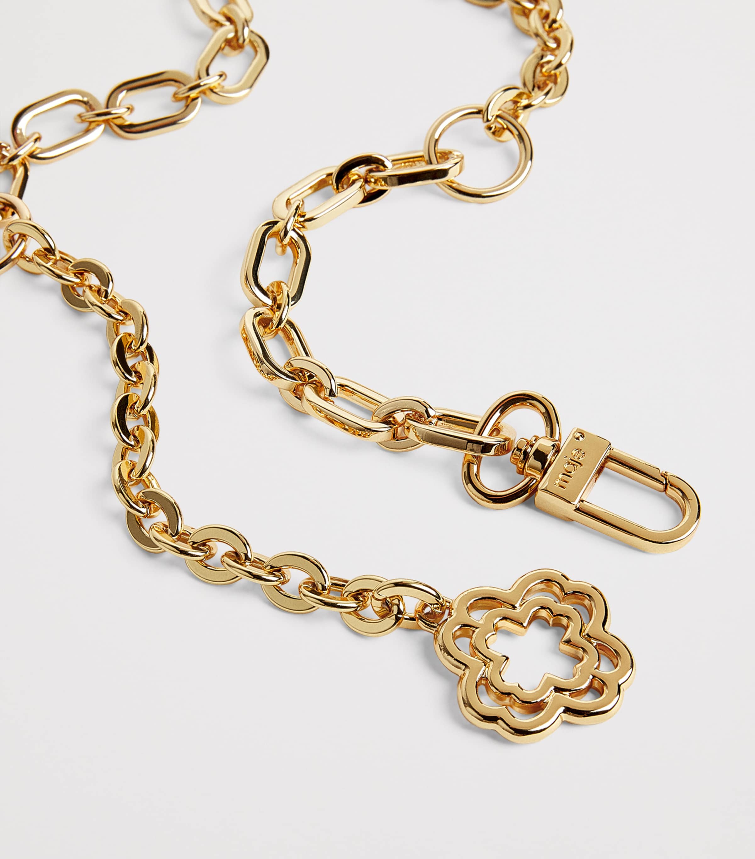 Maje Clover Logo Chain Belt Gold Image 5