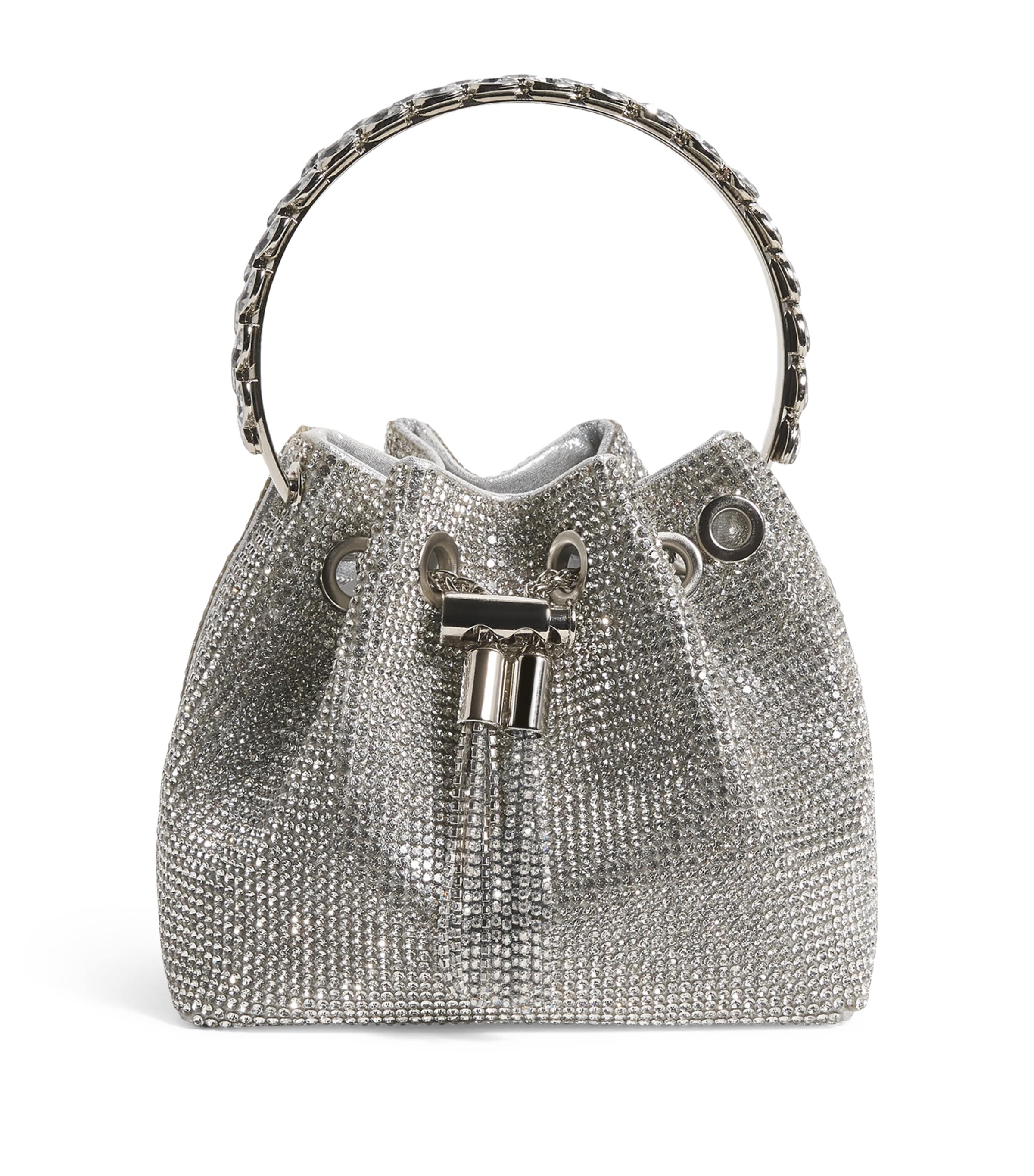 David Charles Kids' Diamond Pouch Handbag In Silver