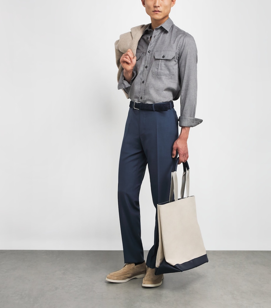 Cotton-Cashmere Chest-Pocket Shirt 201 Image 2