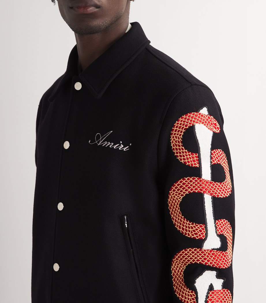 Bones Bomber Jacket BLACK Image 6