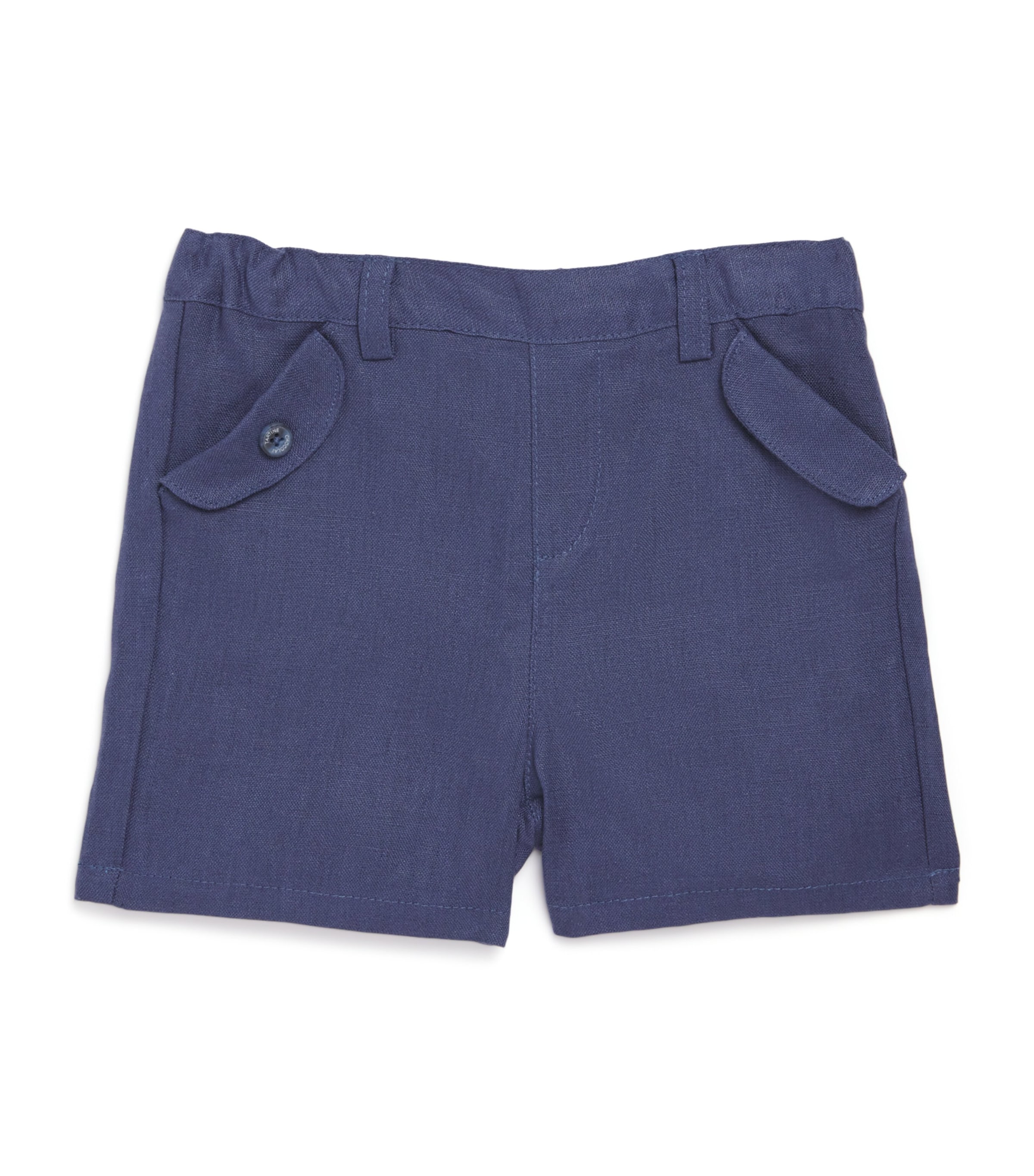 Tartine et Chocolat Linen Shorts (3 Months-4 Years) Marine Image 1
