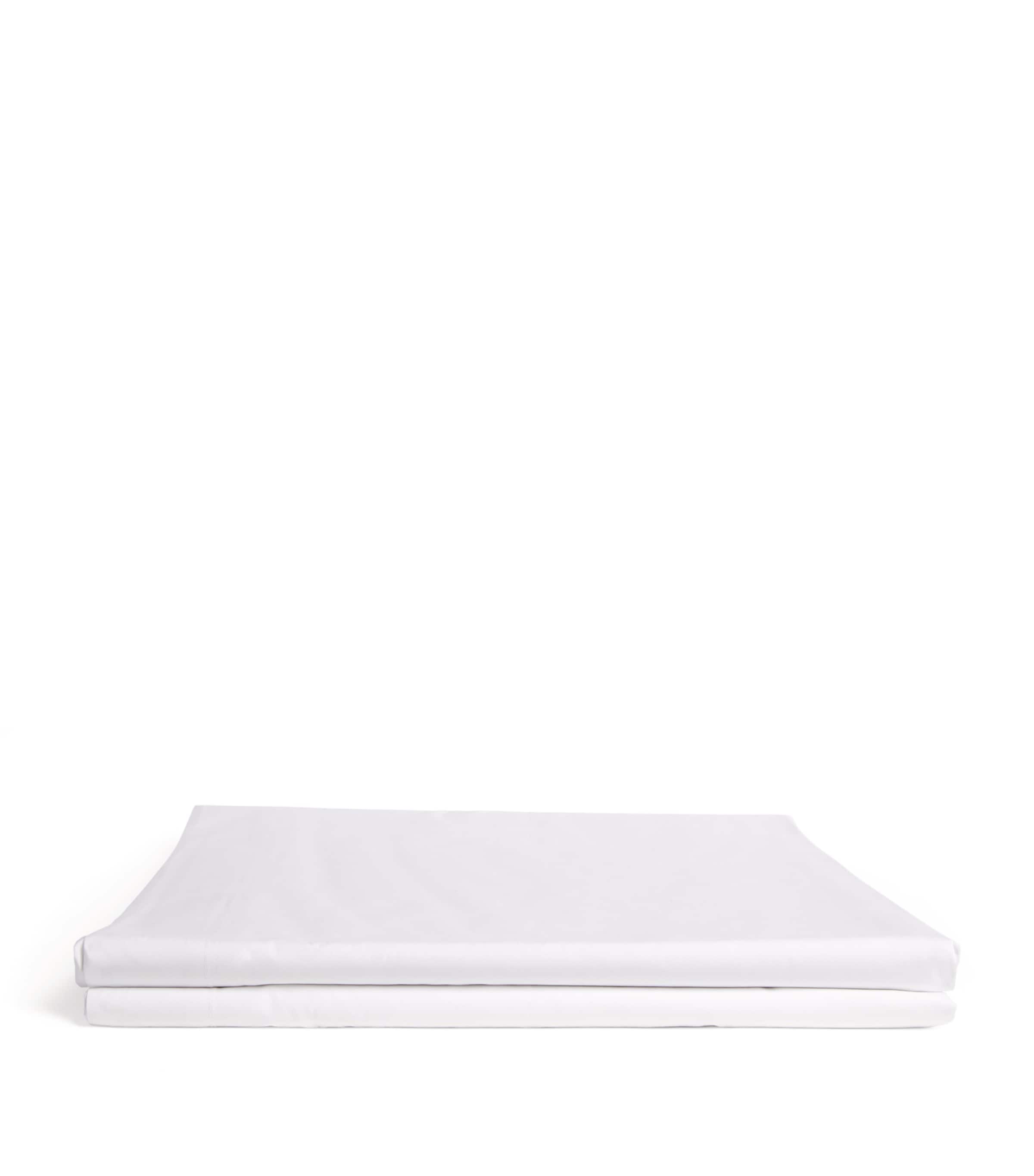 Estrela Super King Fitted Sheet (180cm x 200cm) WHITE Image 2