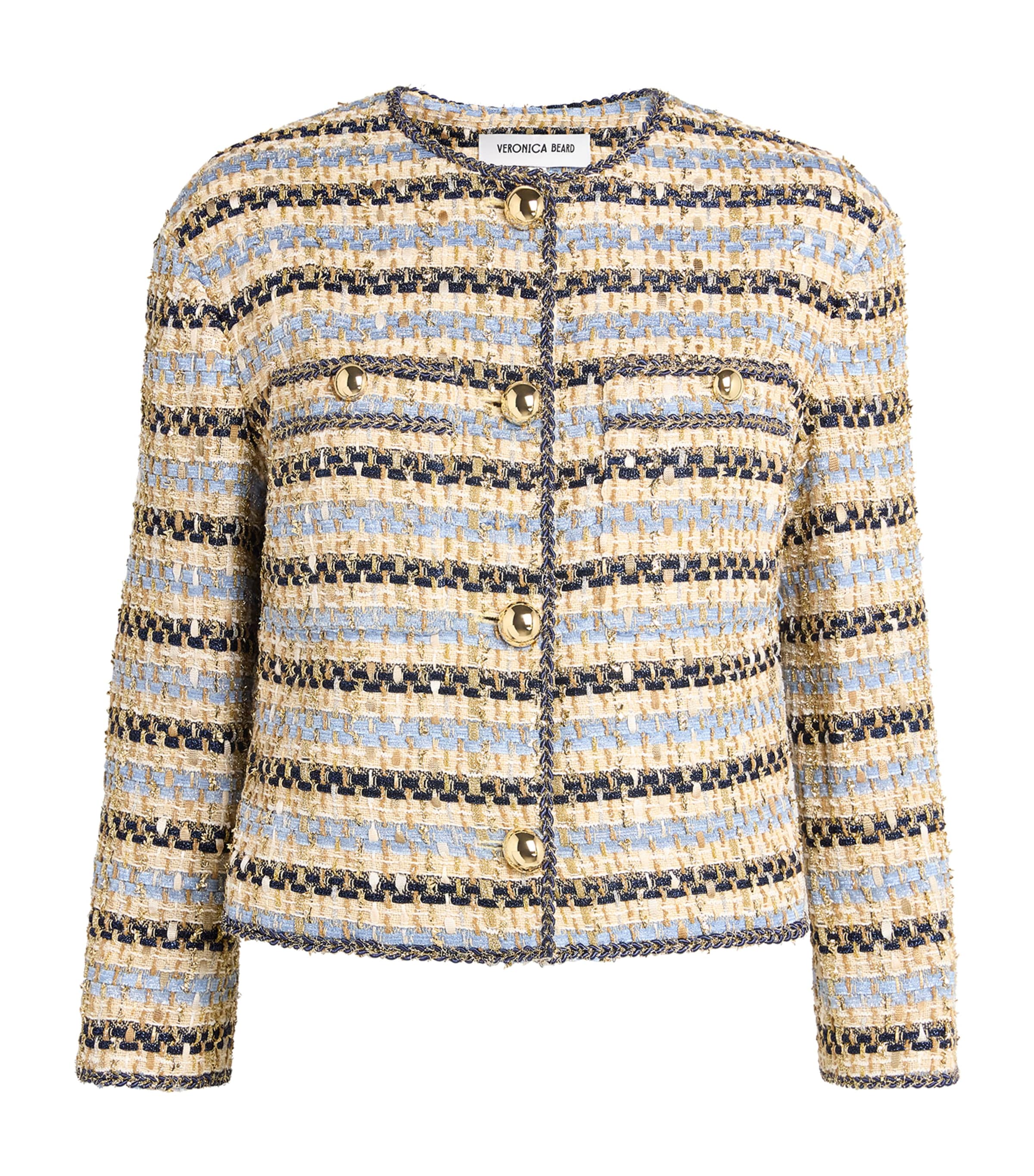 Sumira Tweed Jacket BLUE/IVORY Image 1