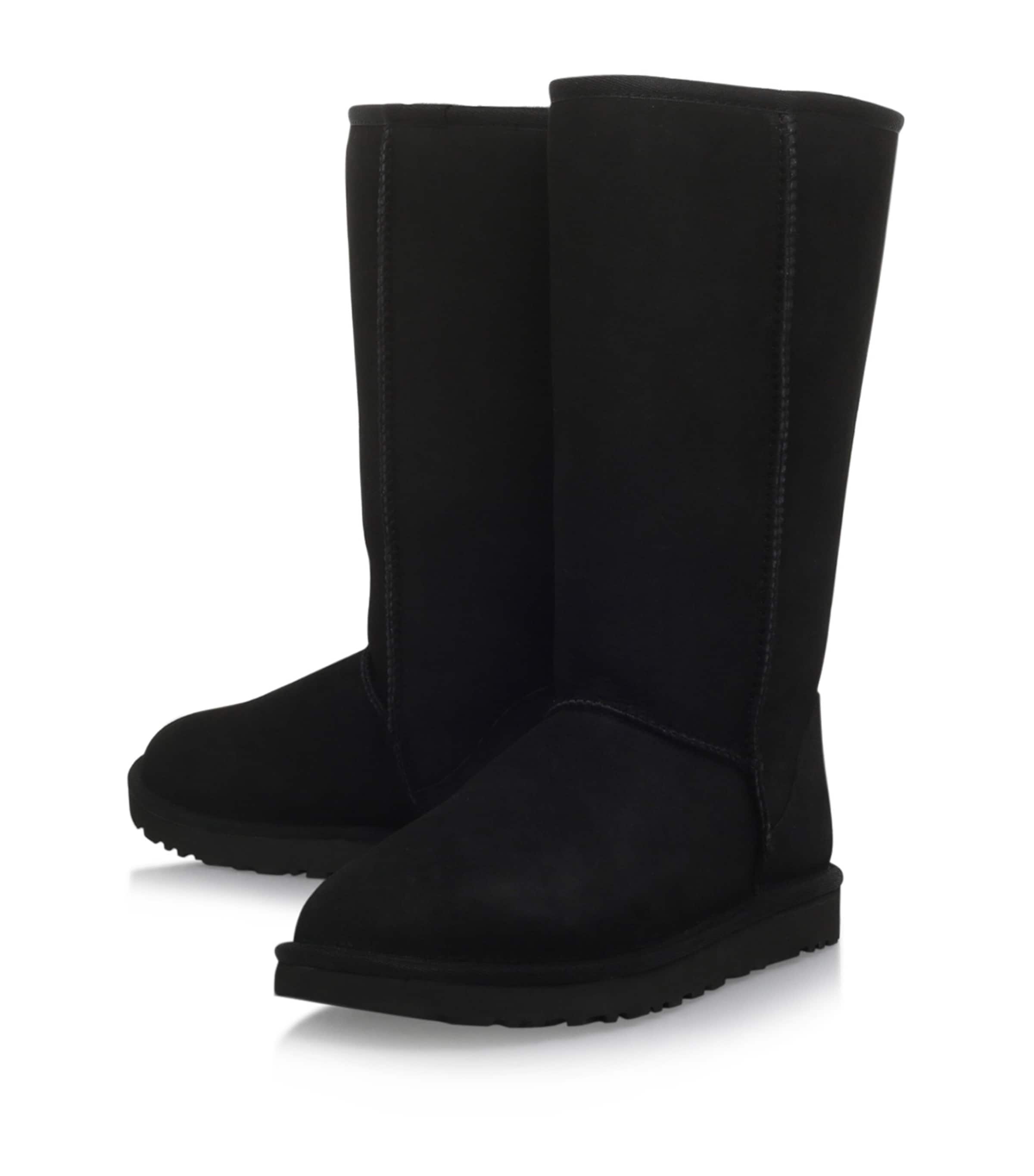 Classic II Tall Suede Boots BLACK Image 5