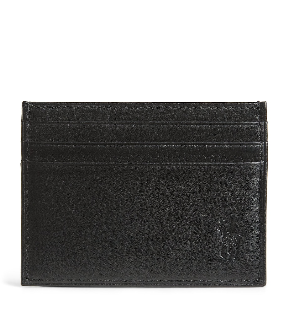 Polo Ralph Lauren Leather Logo Card Holder Black Image 1