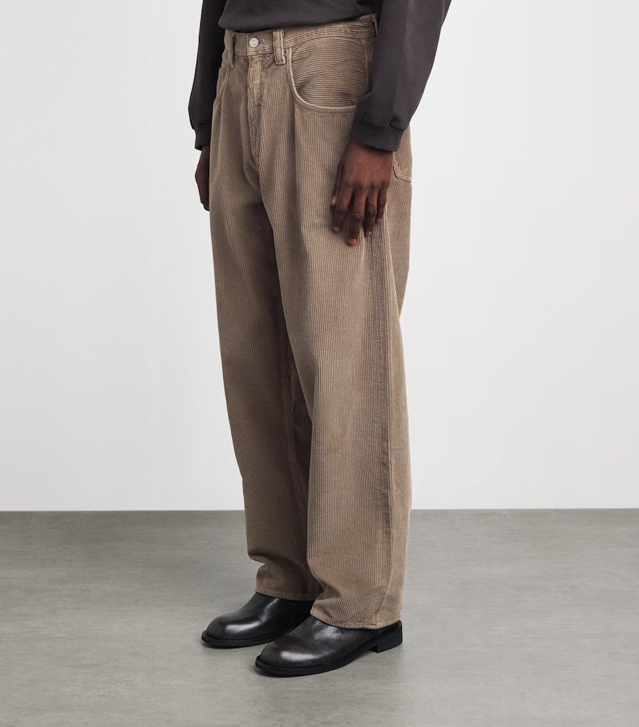 AGOLDE Mens Corduroy Fusion Wide Jeans Rockwell Image 4