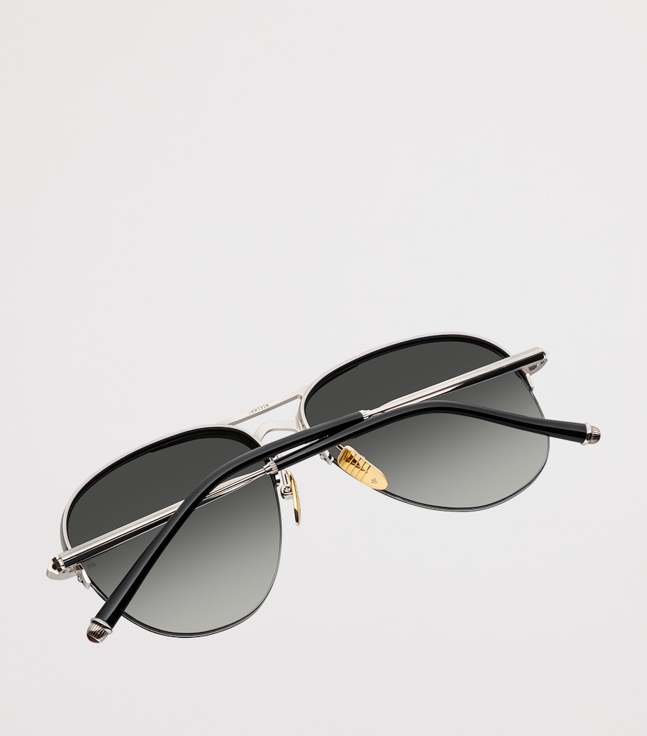 Metal Amelia Aviator Sunglasses  EMERALD  CR39 Image 4