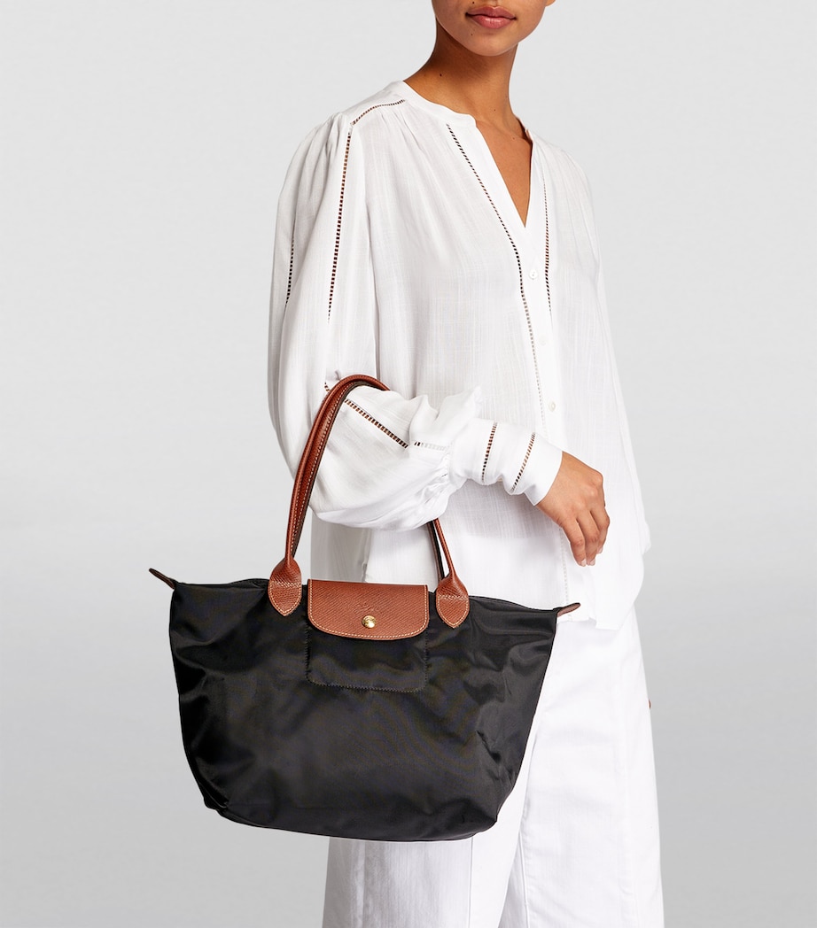 Medium Le Pliage Original Tote Bag 001 BLACK Image 5