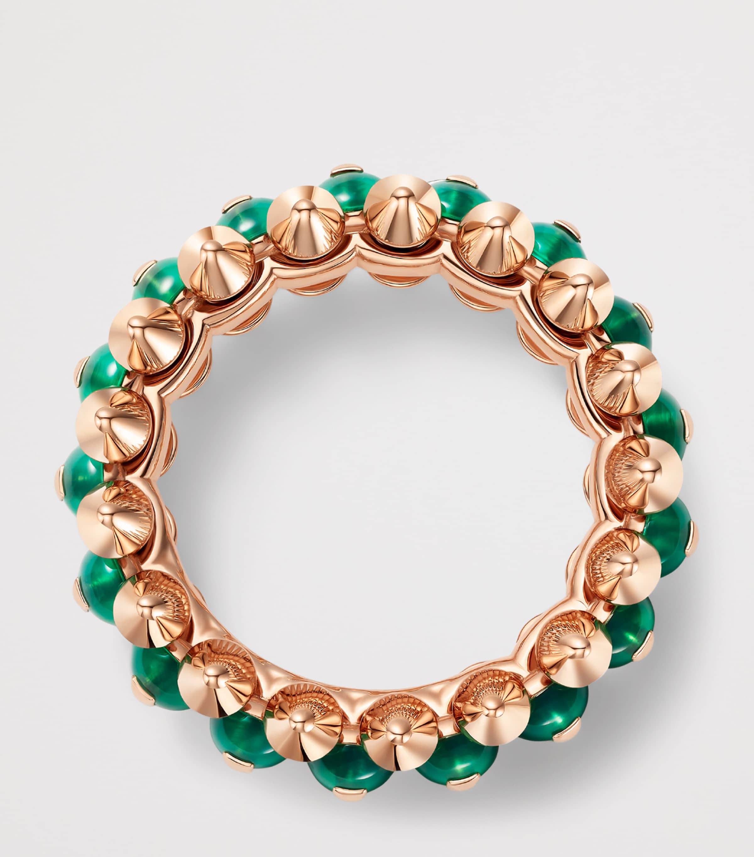 Cartier Rose Gold and Green Agate Clash de Cartier Ring Rose Gold Image 3
