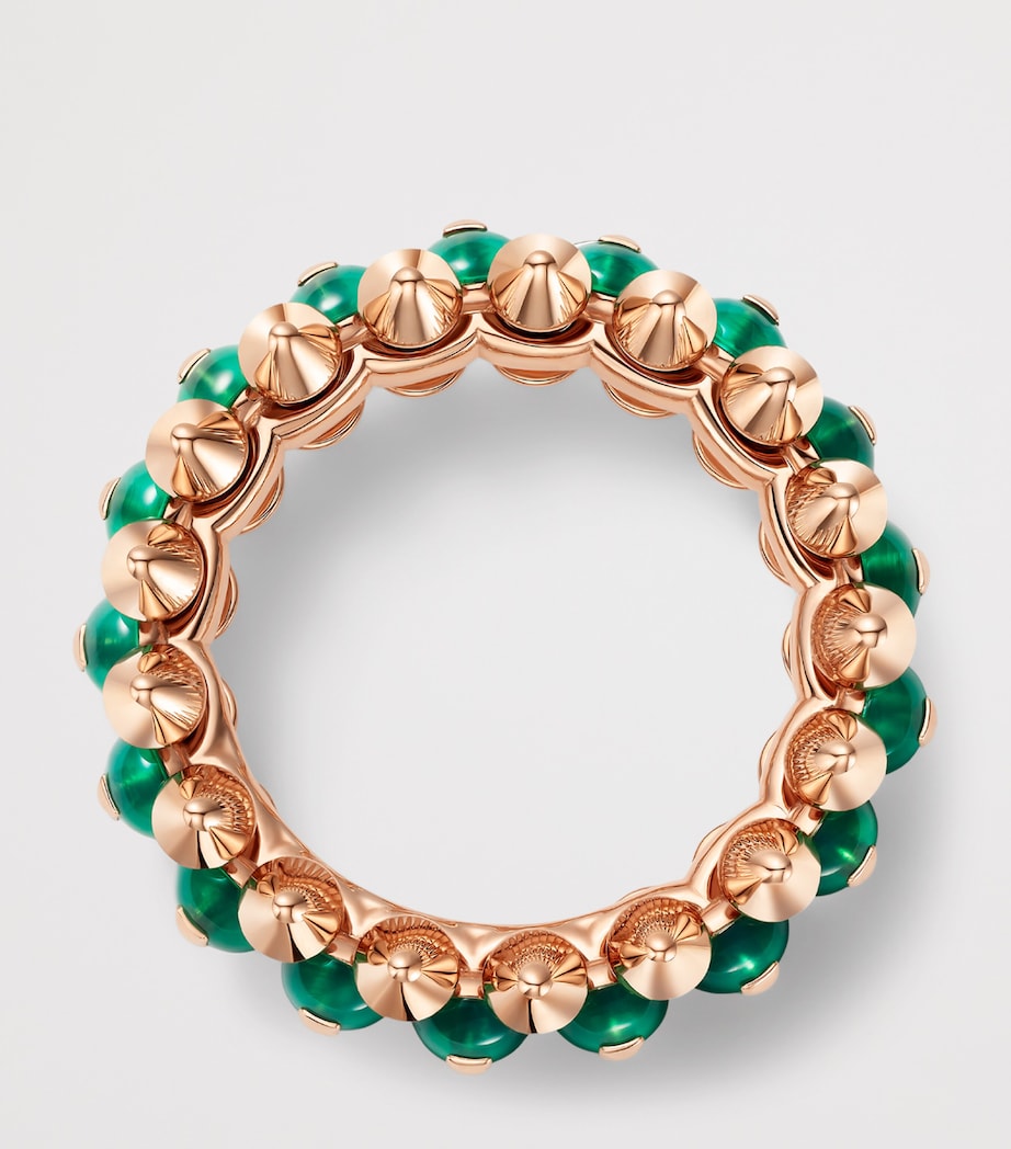Cartier Rose Gold and Green Agate Clash de Cartier Ring Rose Gold Image 3