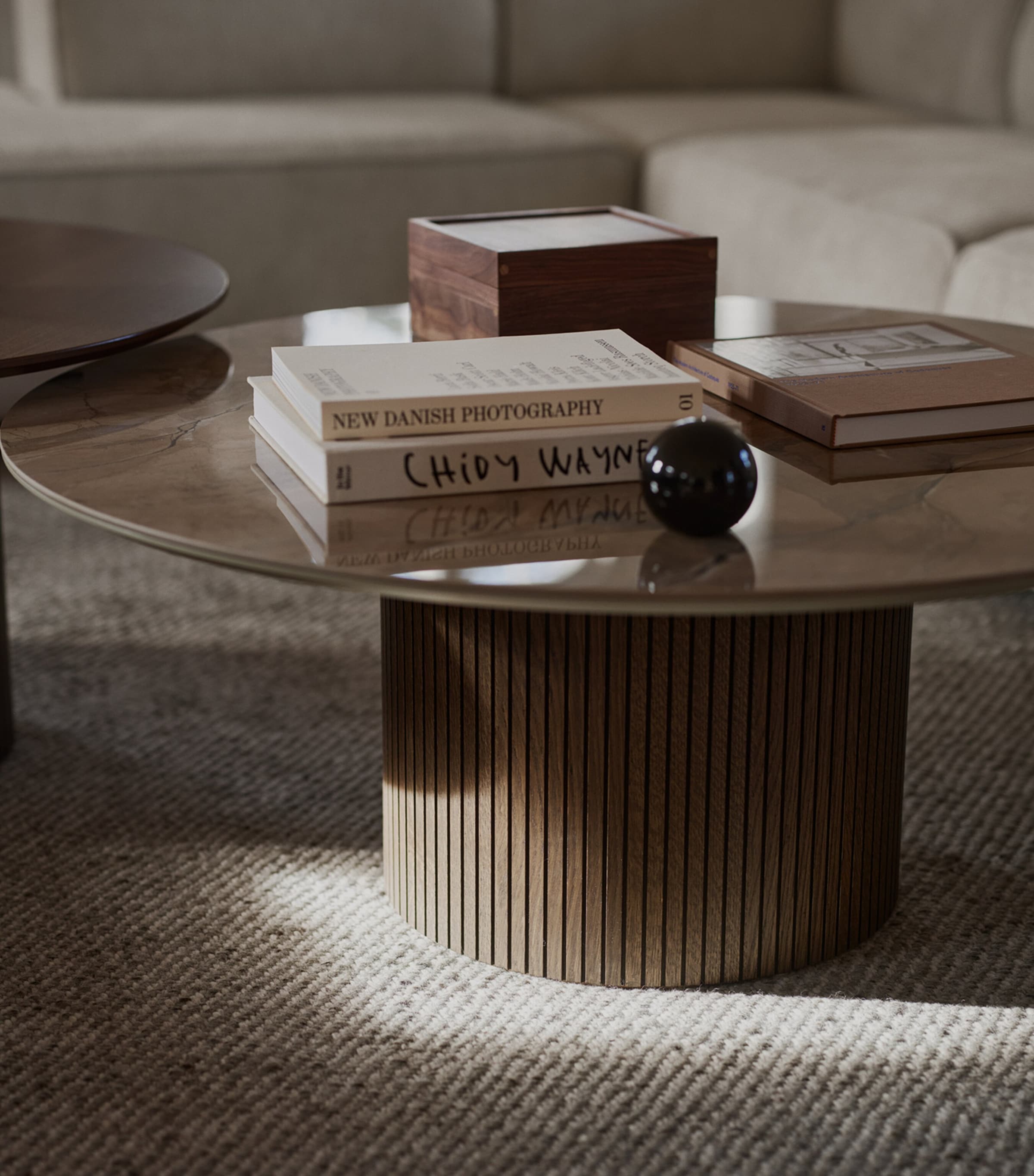 BoConcept Ceramic Santiago Coffee Table Brown / Dark Oak Image 4