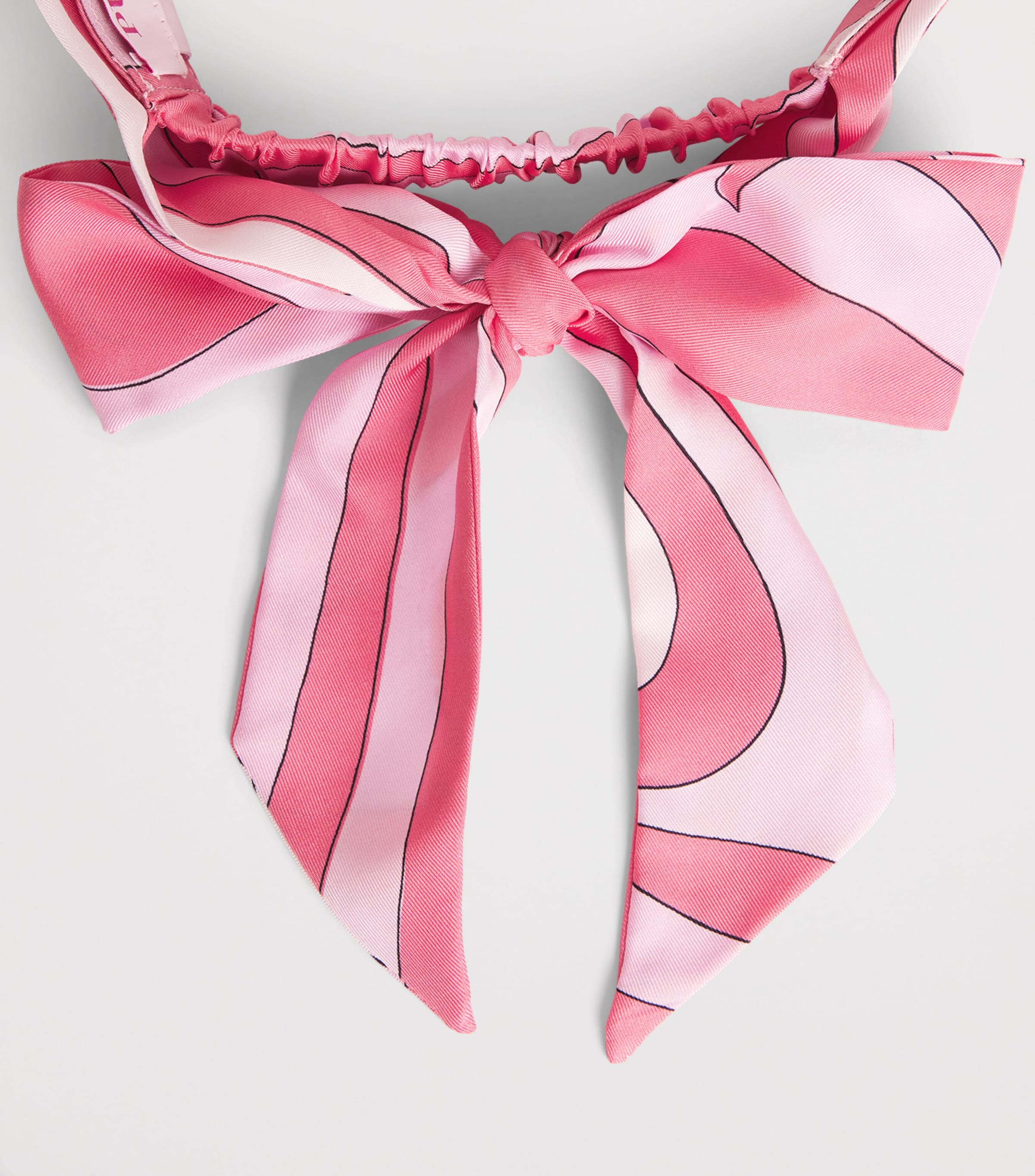 PUCCI Silk Printed Visor Cap Pink Image 5