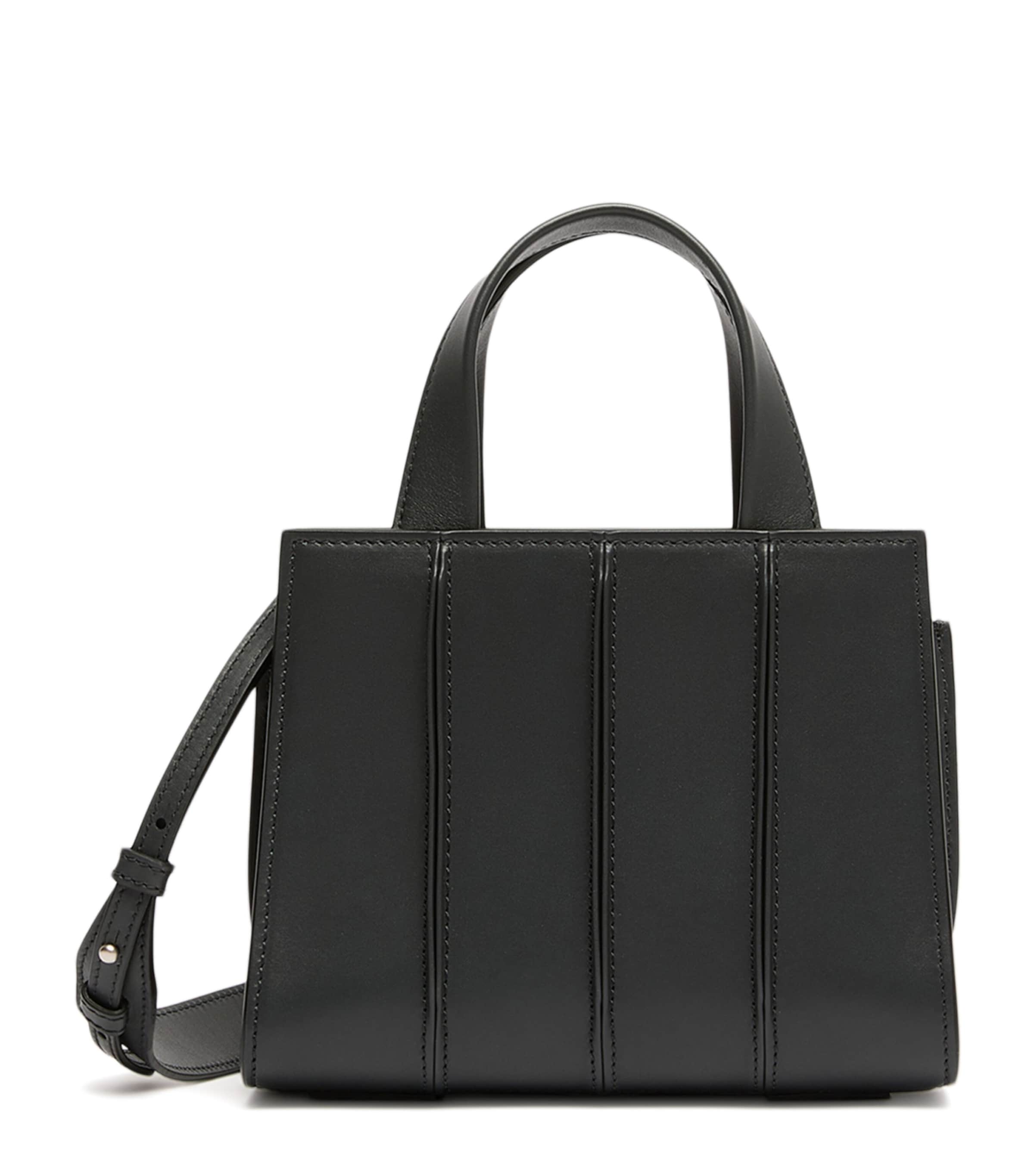 Max Mara Micro Quilted Whitney Top-Handle Bag Medium Grey Image 1