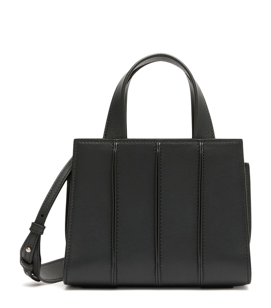 Max Mara Micro Quilted Whitney Top-Handle Bag Medium Grey Image 1