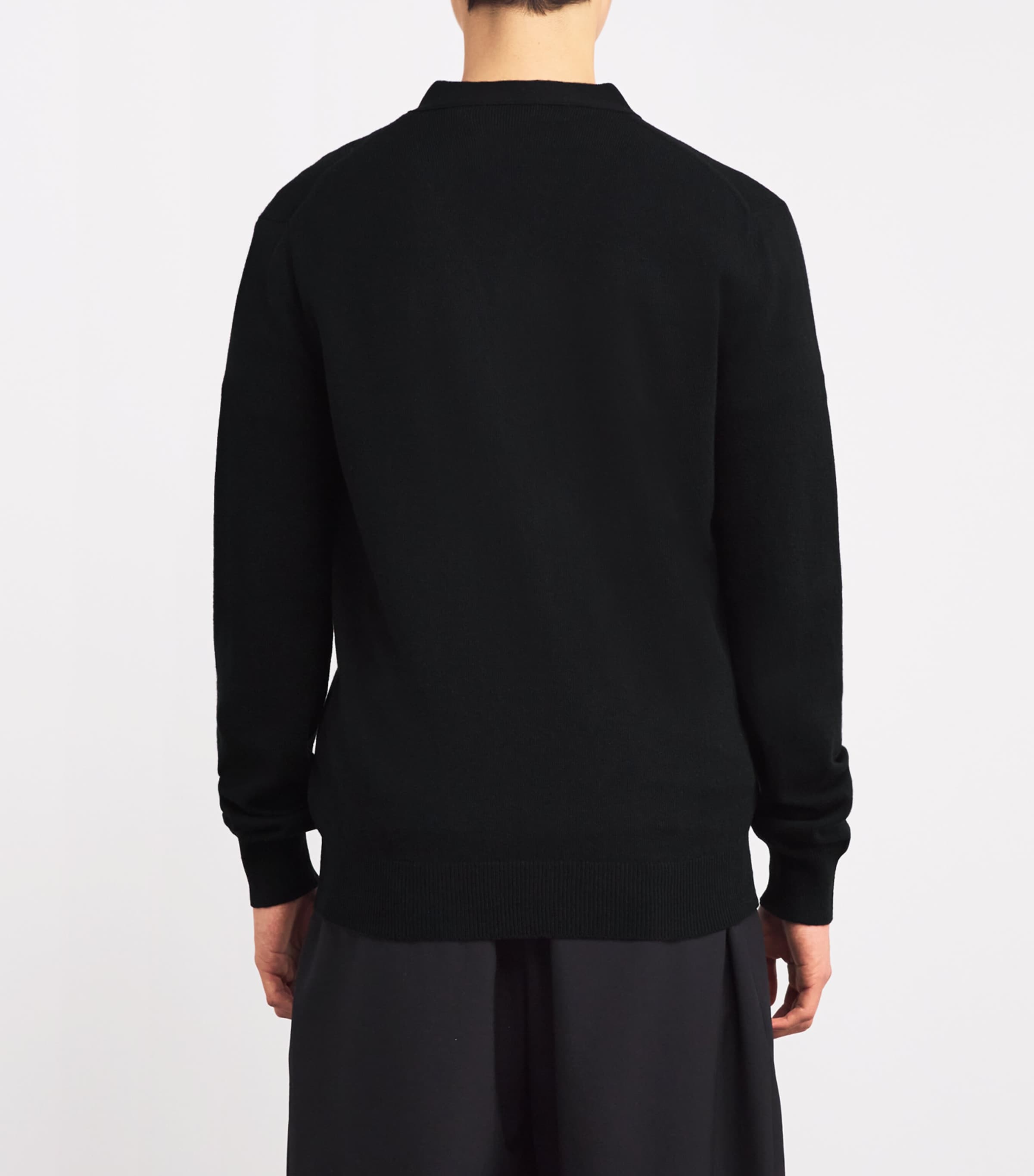 Wool Heart Cardigan BLACK Image 4