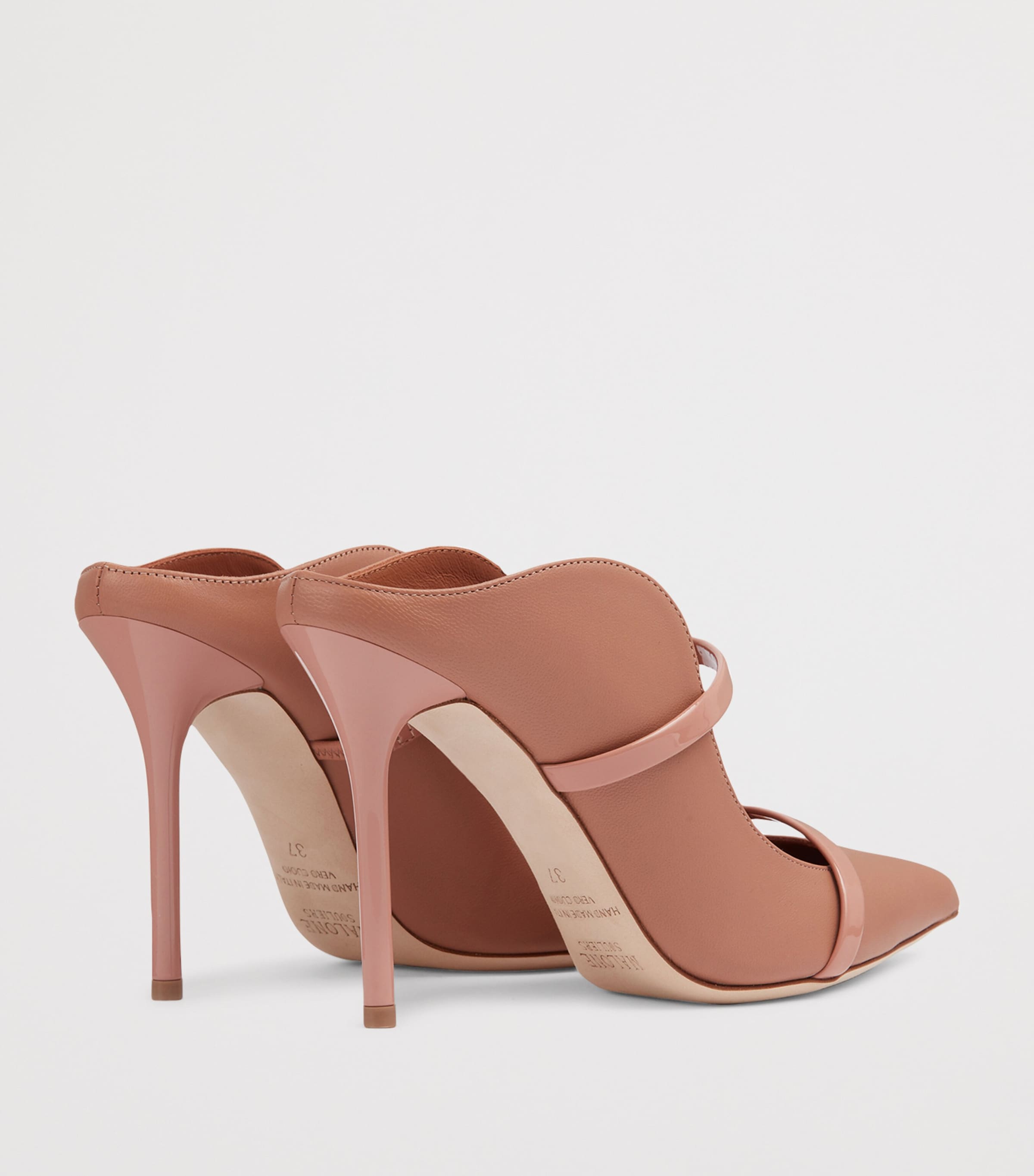 Leather Maureen Mules 100 BLUSH Image 4