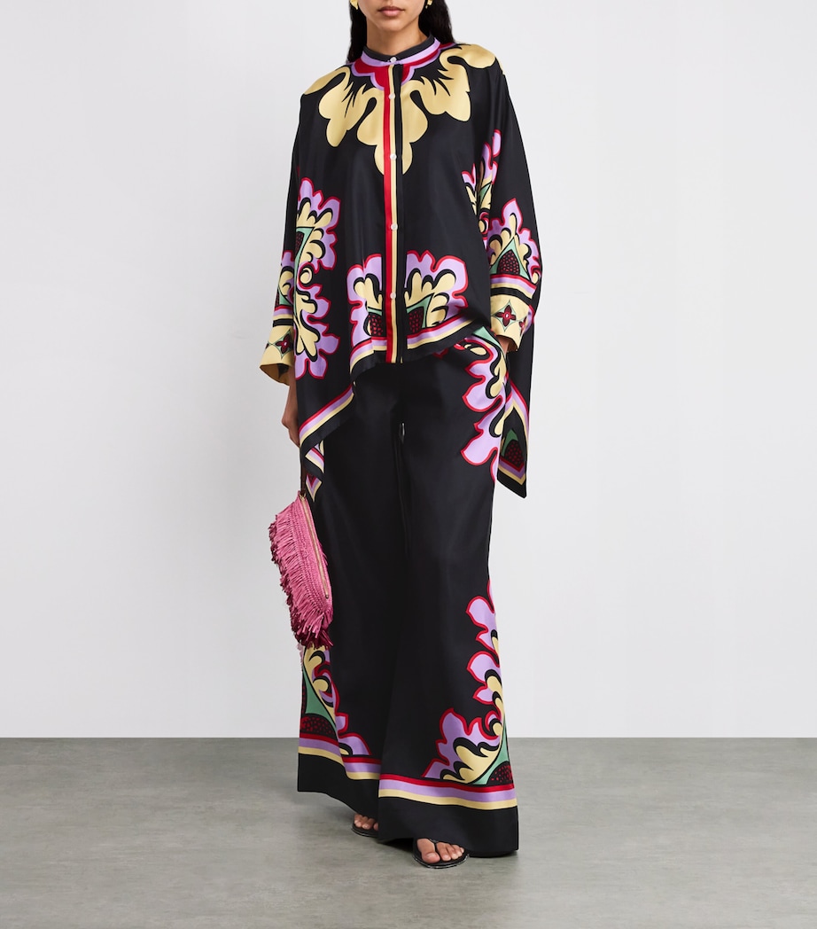 Printed Wide-Leg Palazzo Trousers PU02 PALAZZO PLAC�E Image 2