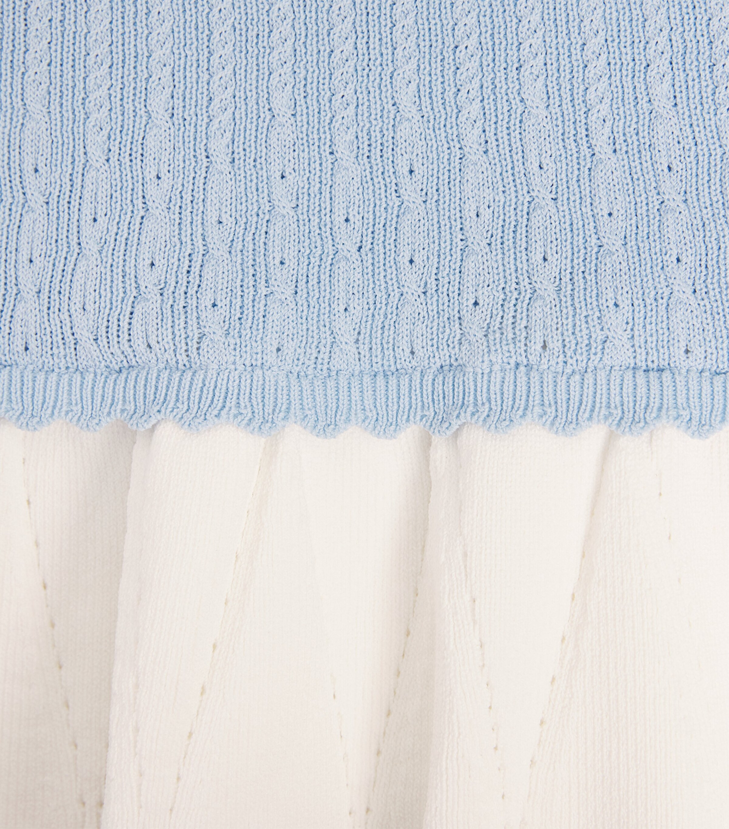 Claudie Pierlot Womens Knitted Pointelle Tank Top Cloud Blue Image 6