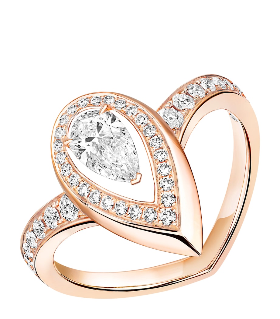 Messika Fiery Medium Rose Gold and Diamond Ring Pink Gold Image 1