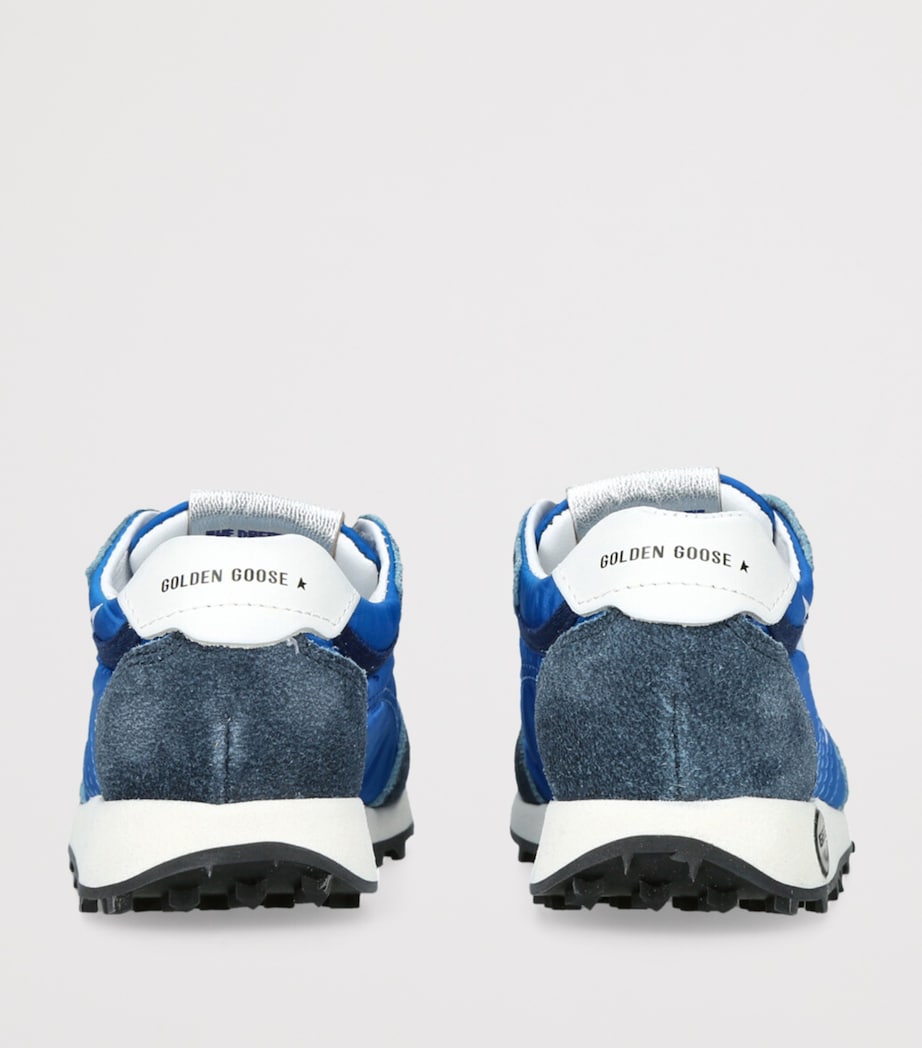 Golden Goose Leather Marathon Sneakers Blue/dark Image 2