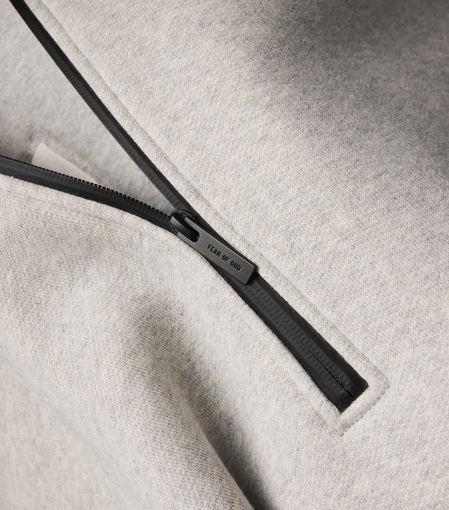 Half-Zip Athletic Hoodie MELANGE GREY Image 5